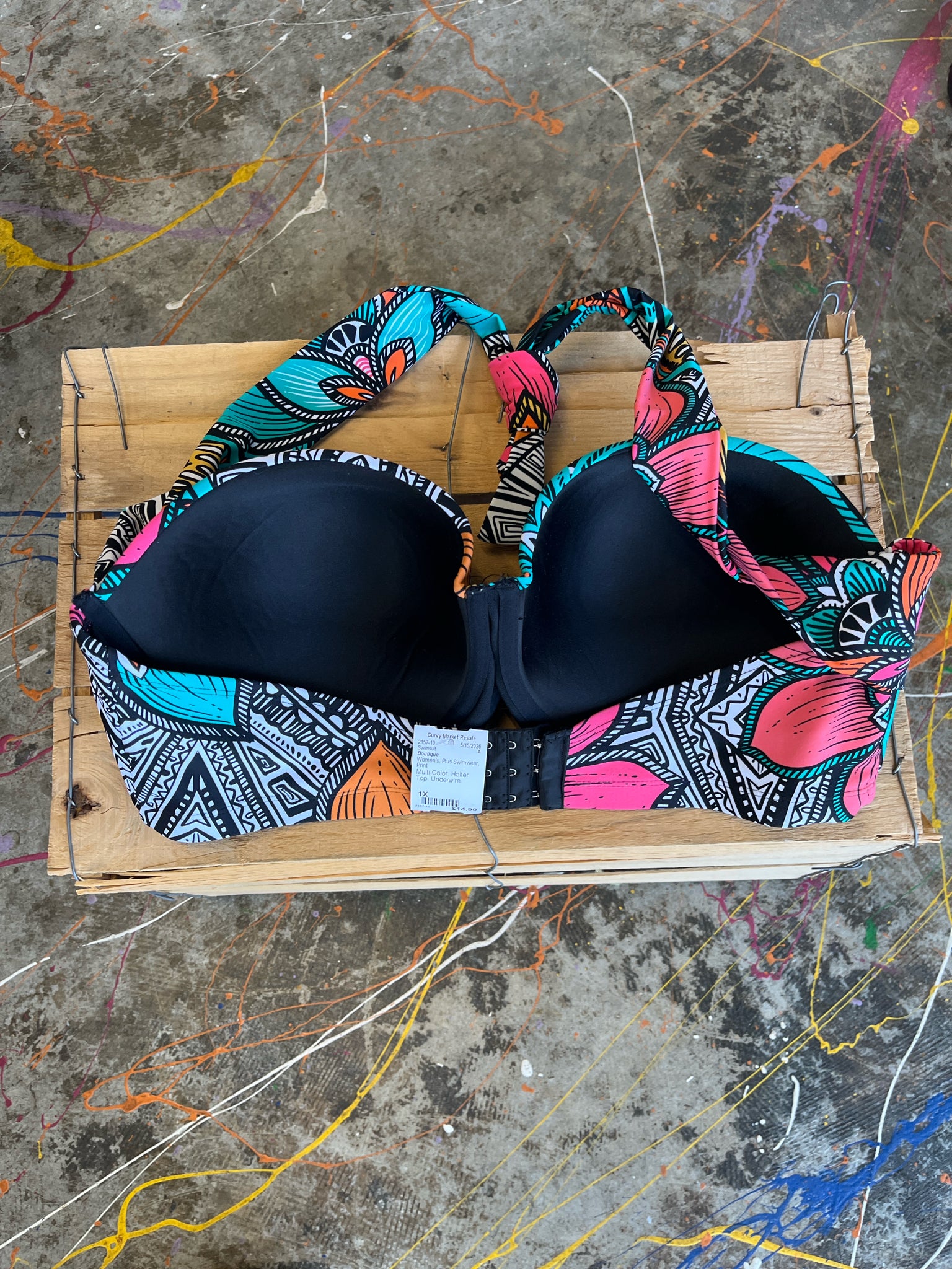 Boutique Plus Swimwear Size 1X Swimtop