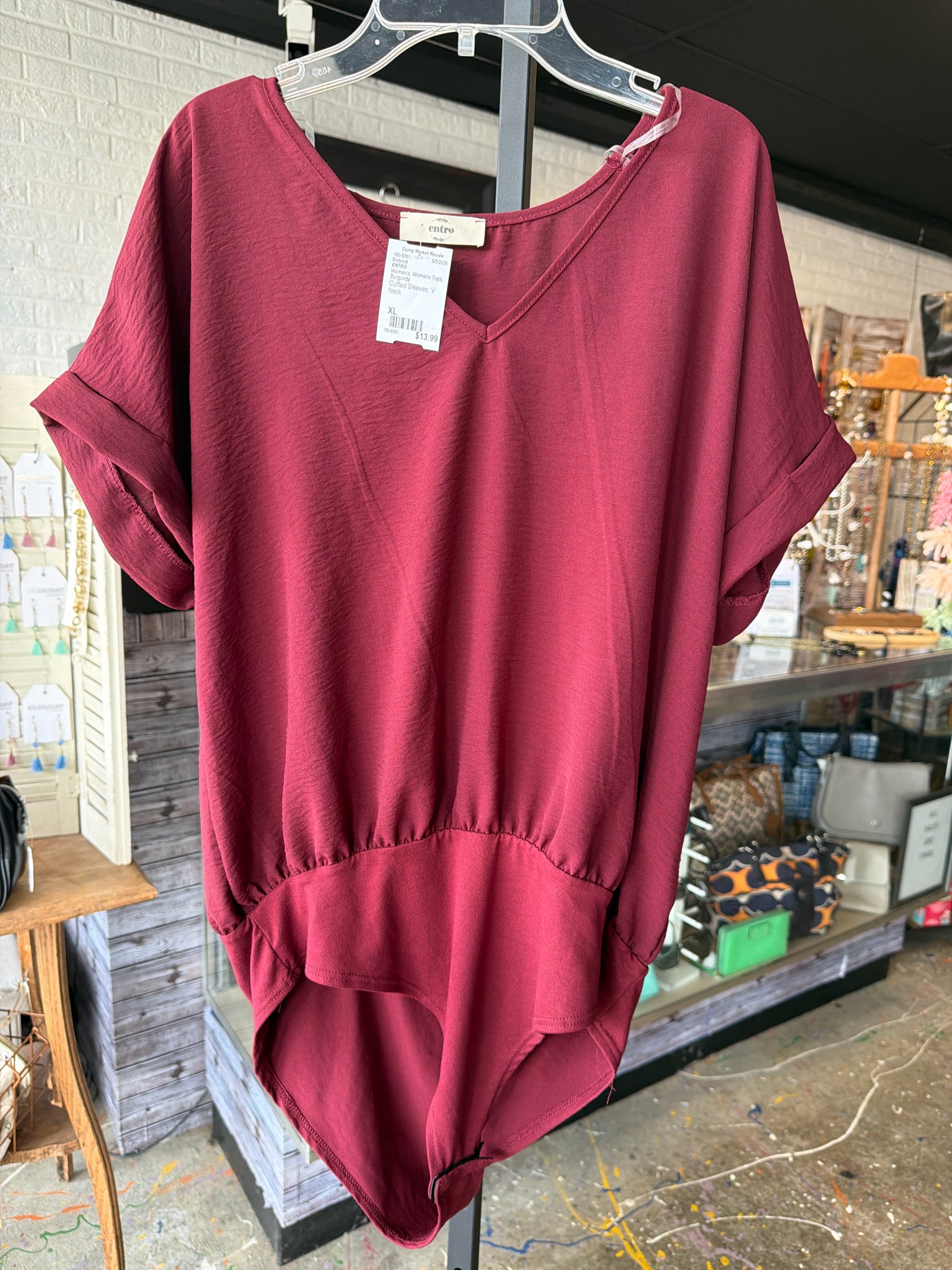 ENTRO Womens Tops Size XL Bodysuit