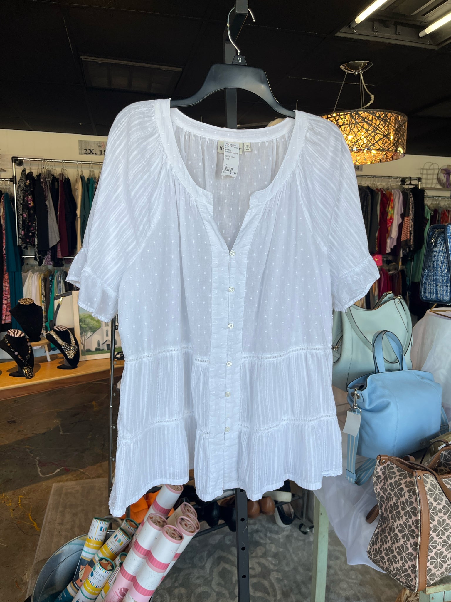 WONDERLY Plus Tops Size 3X Blouse