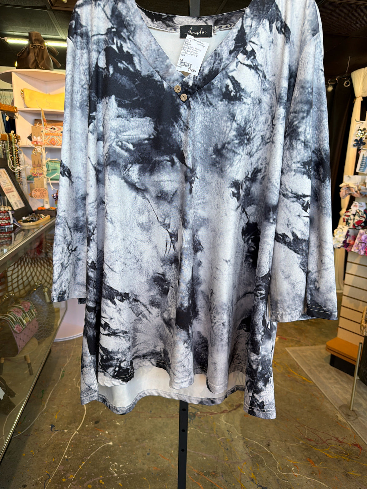 Amzpluz Plus Bottoms Size 4X Blouse