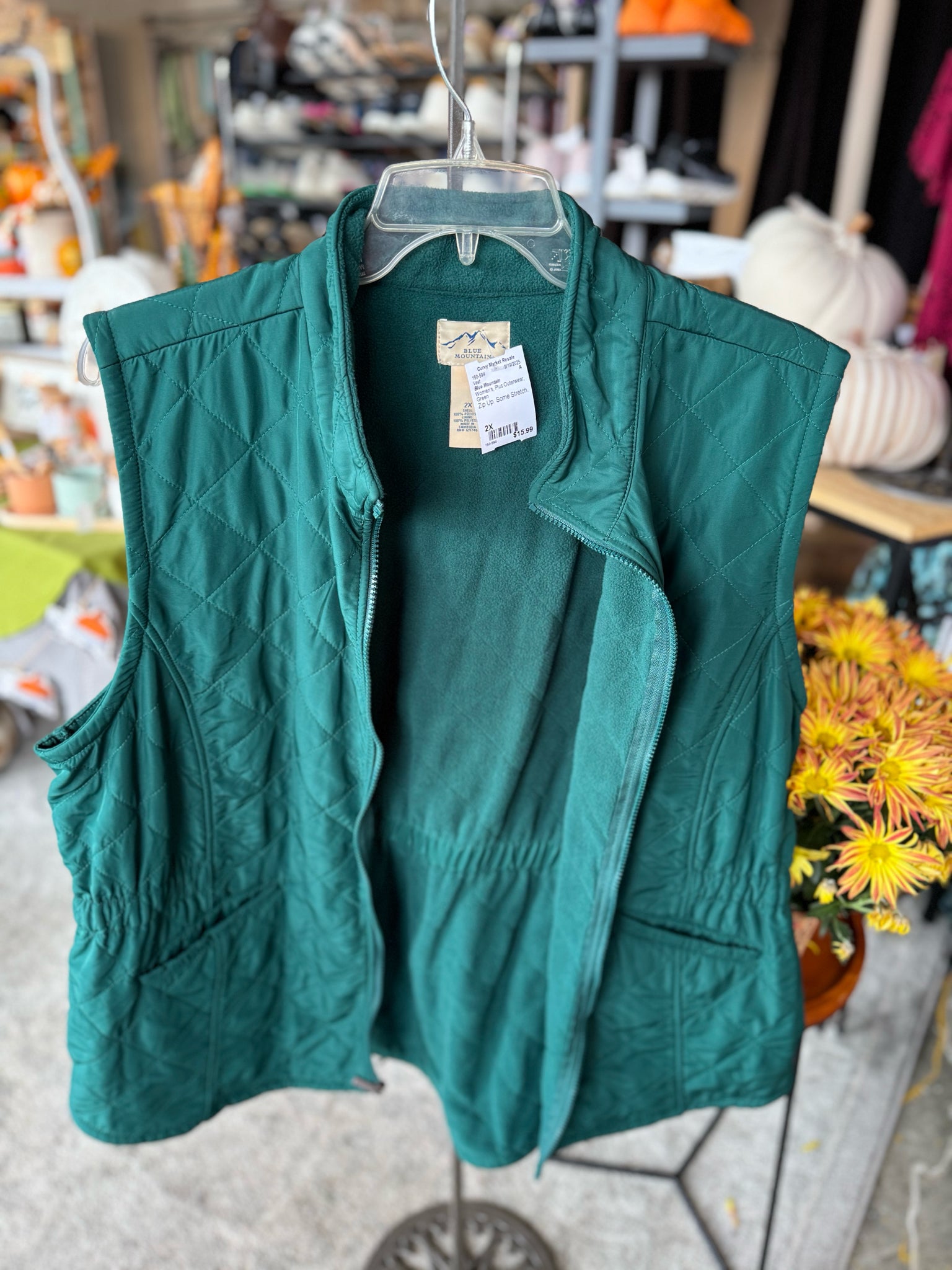 Blue Mountain Plus Outerwear Size 2X Vest
