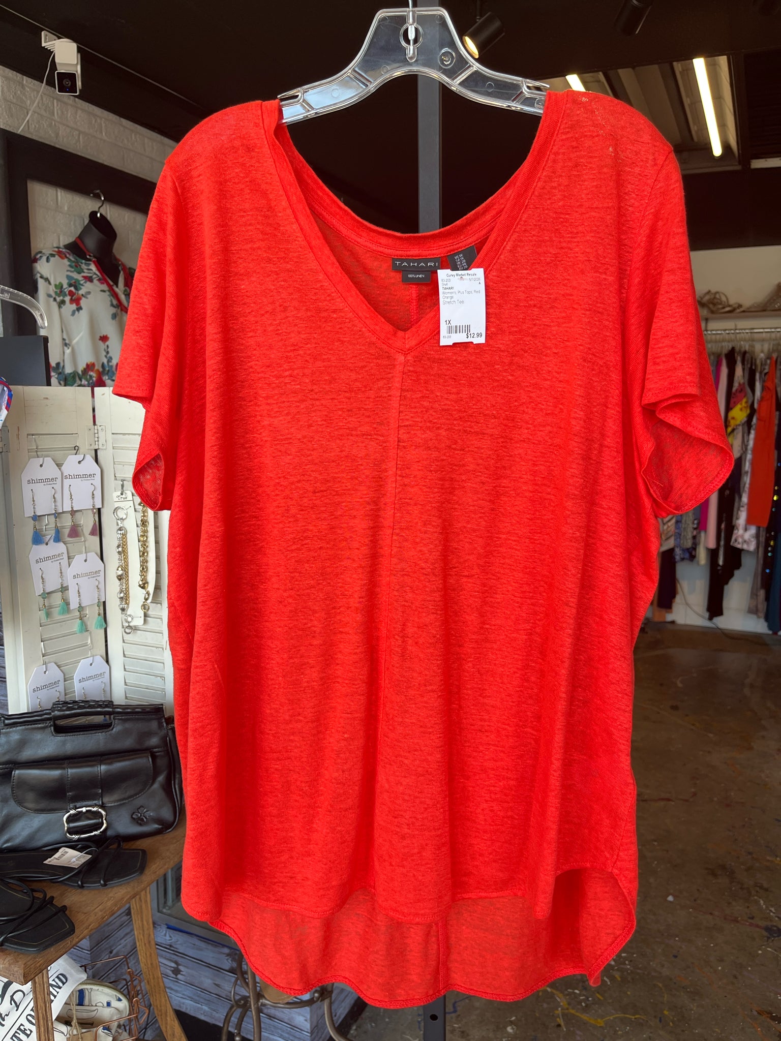 TAHARI Plus Tops Size 1X Shirt