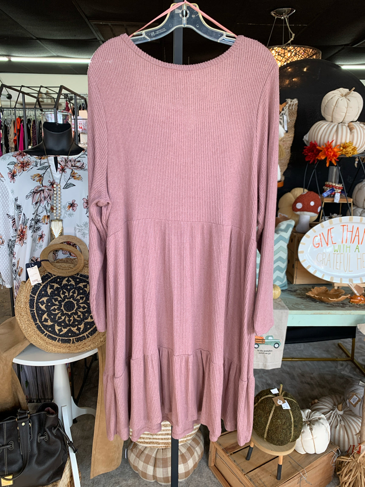 pink rose Plus Dresses Size 2X Dress