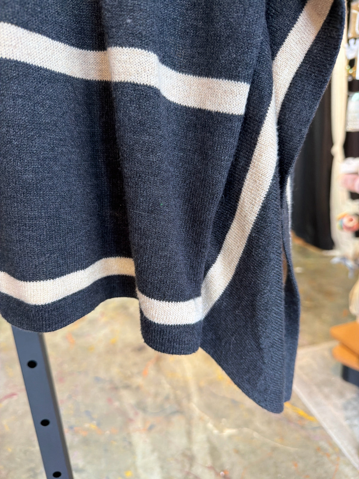 August Silk Charcoal Shawl