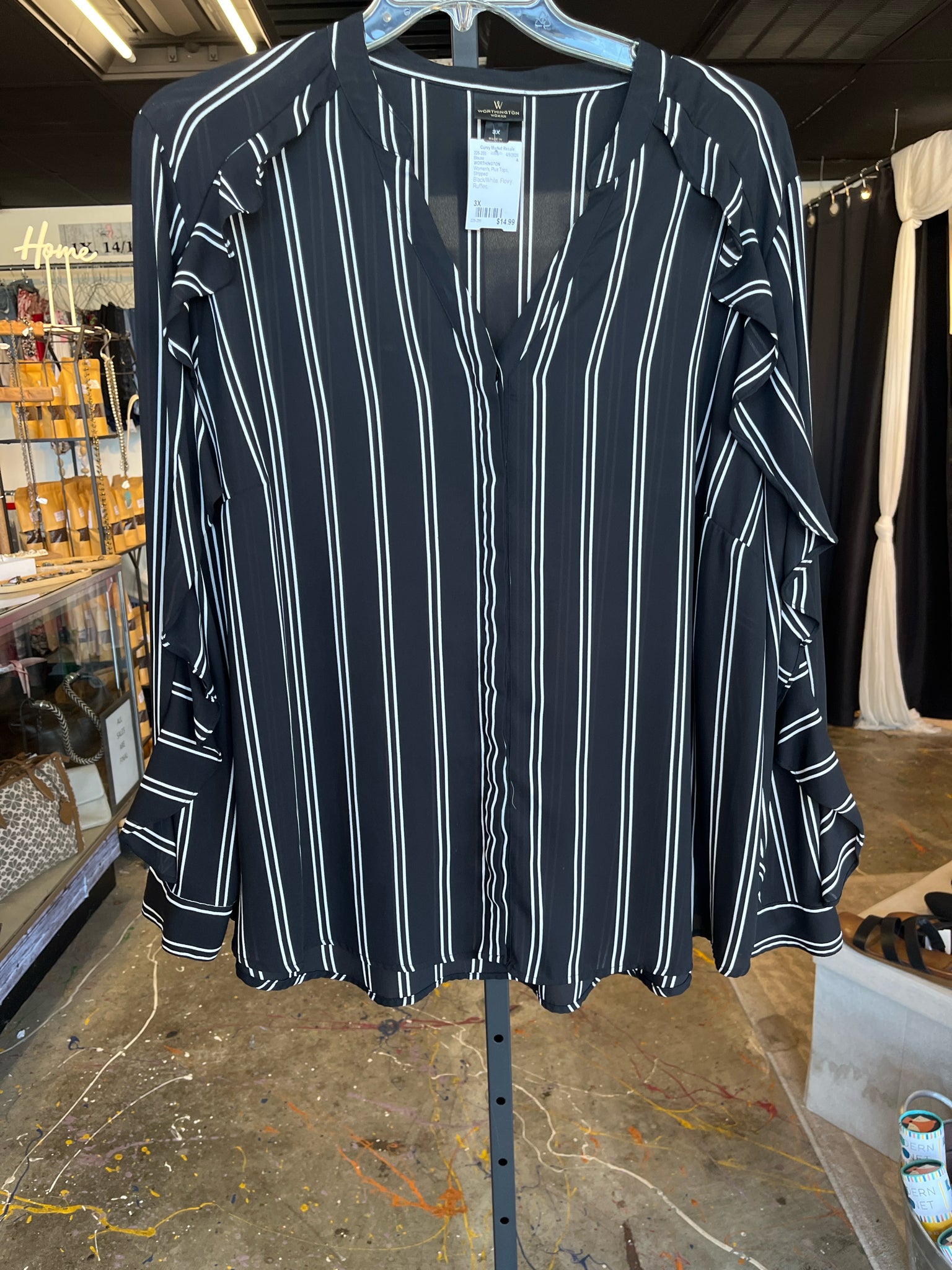 WORTHINGTON Plus Tops Size 3X Blouse