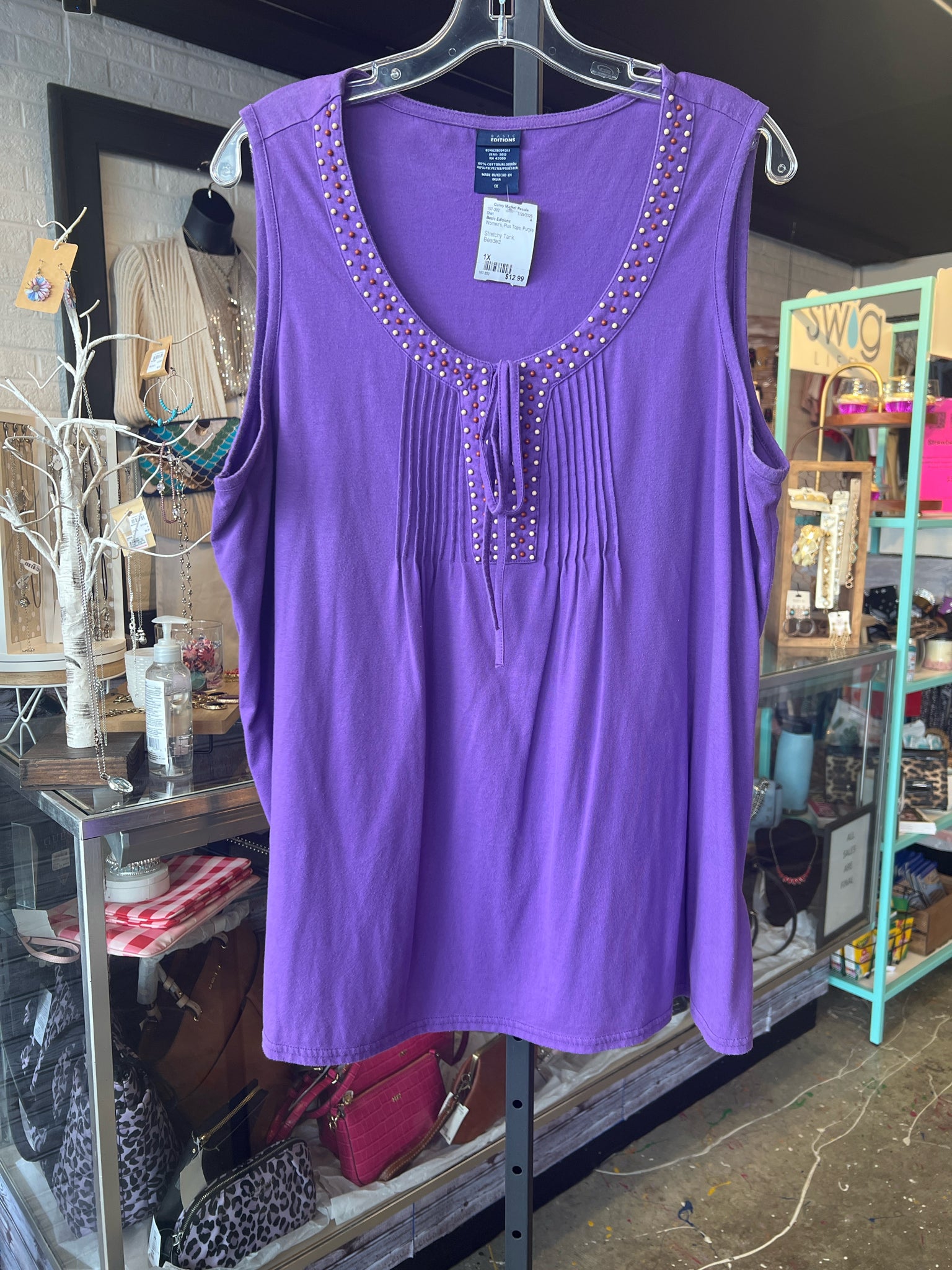 Basic Editions Plus Tops Size 1X Shirt