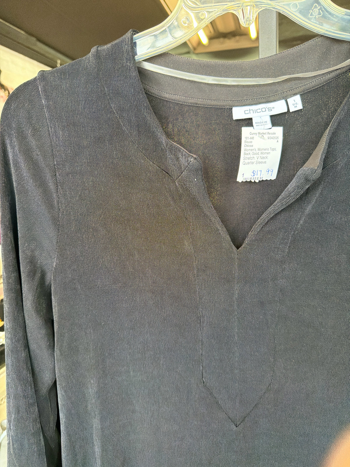 Chicos Womens Tops Size 1 Blouse