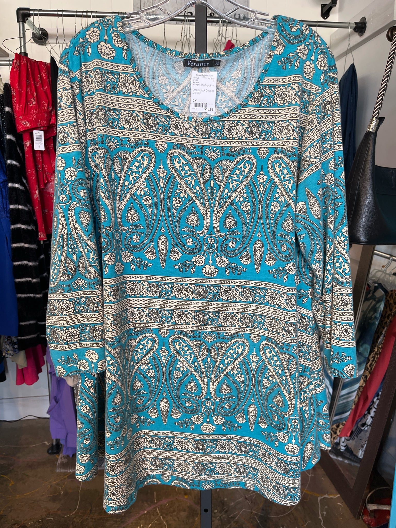 Veranee Plus Tops Size 3X Blouse
