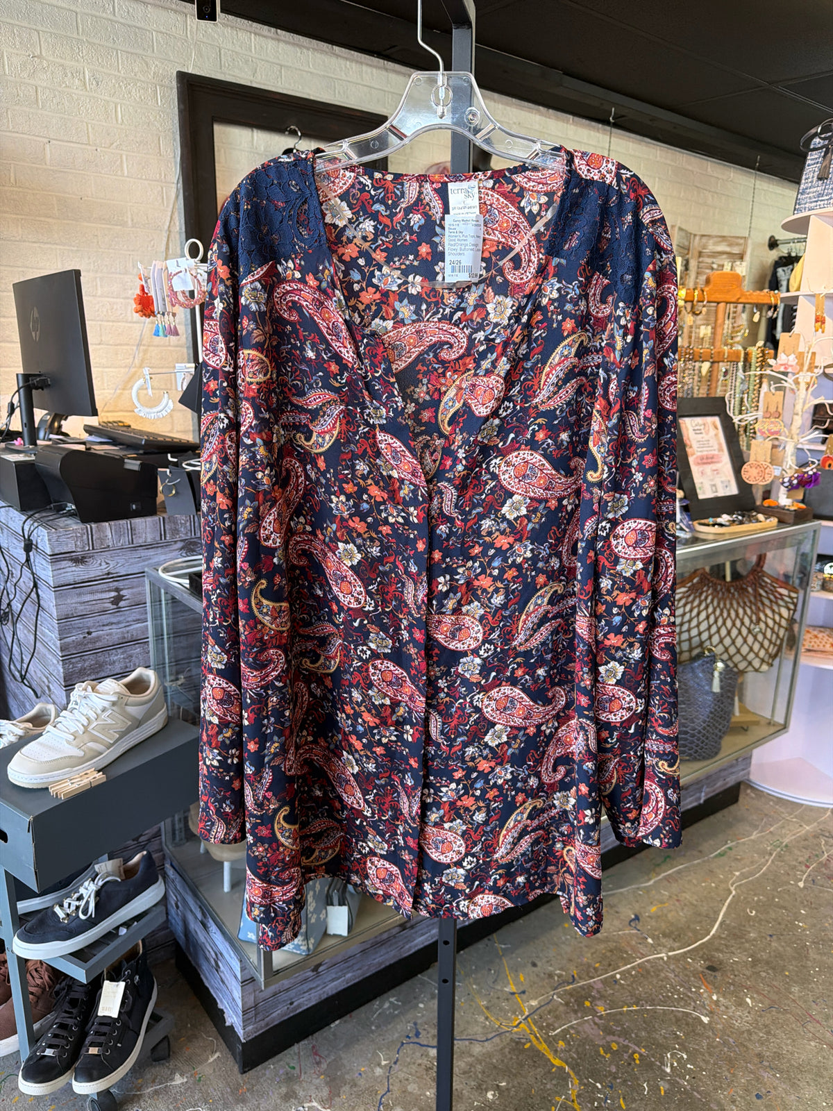 Terra & Sky Plus Tops Size 24/26 Blouse