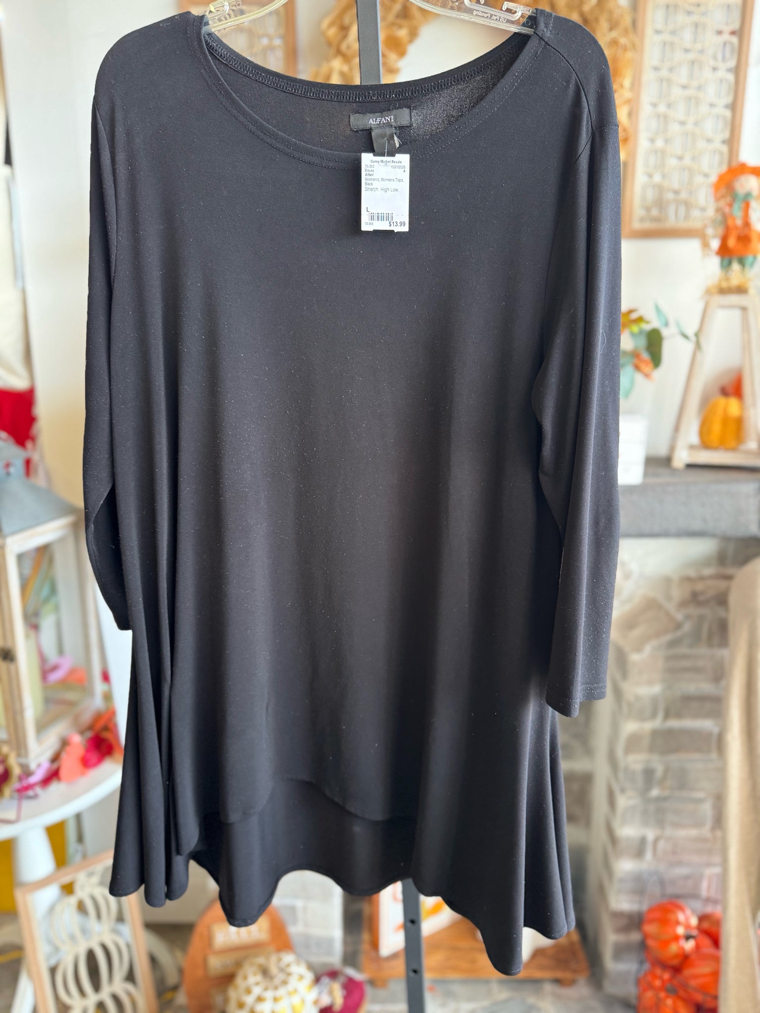 Alfani Womens Tops Size L Blouse