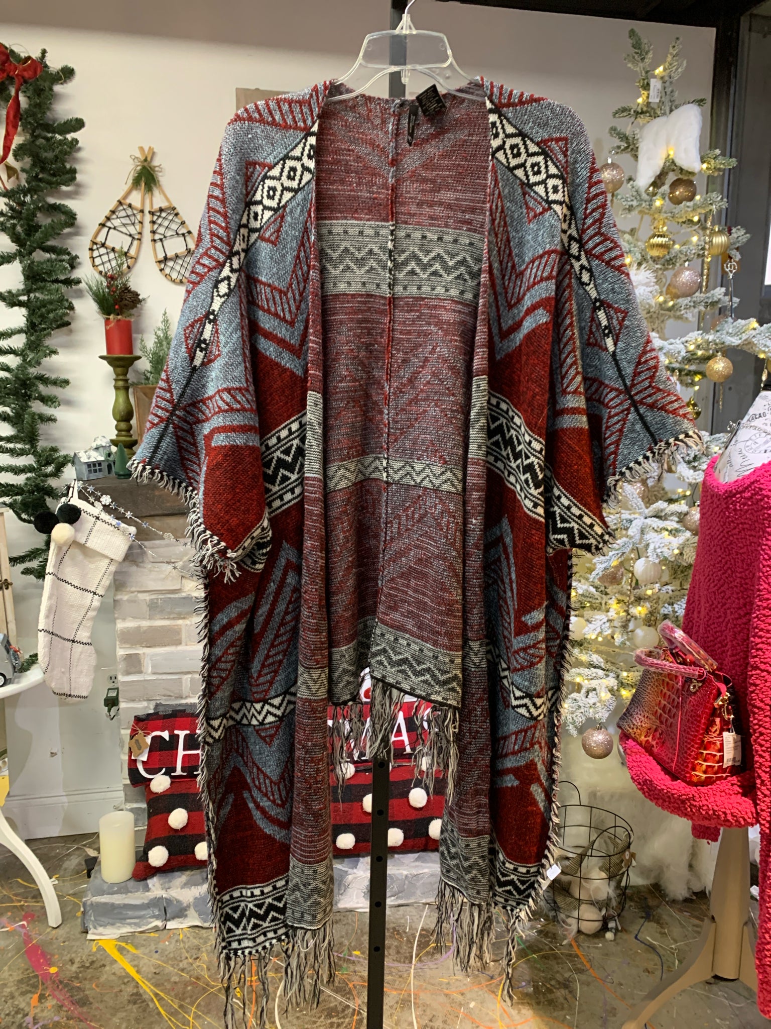 New Directions Red Shawl