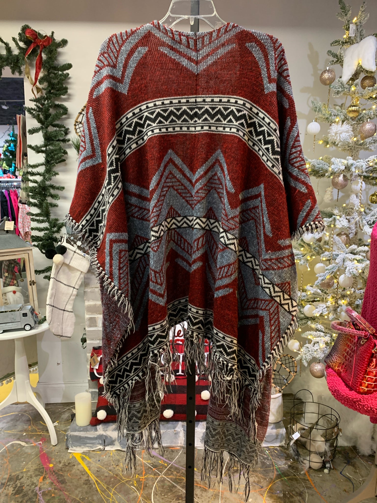 New Directions Red Shawl