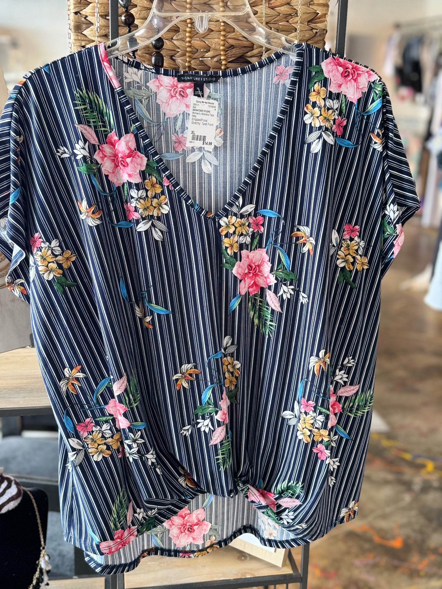 SIGNATURE STUDIO Womens Tops Size XL Shirt
