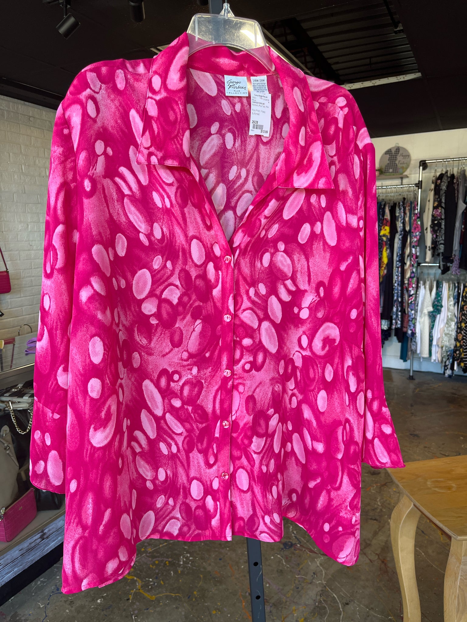 GIORGIO FIORLINE Plus Tops Size 26/28 Blouse