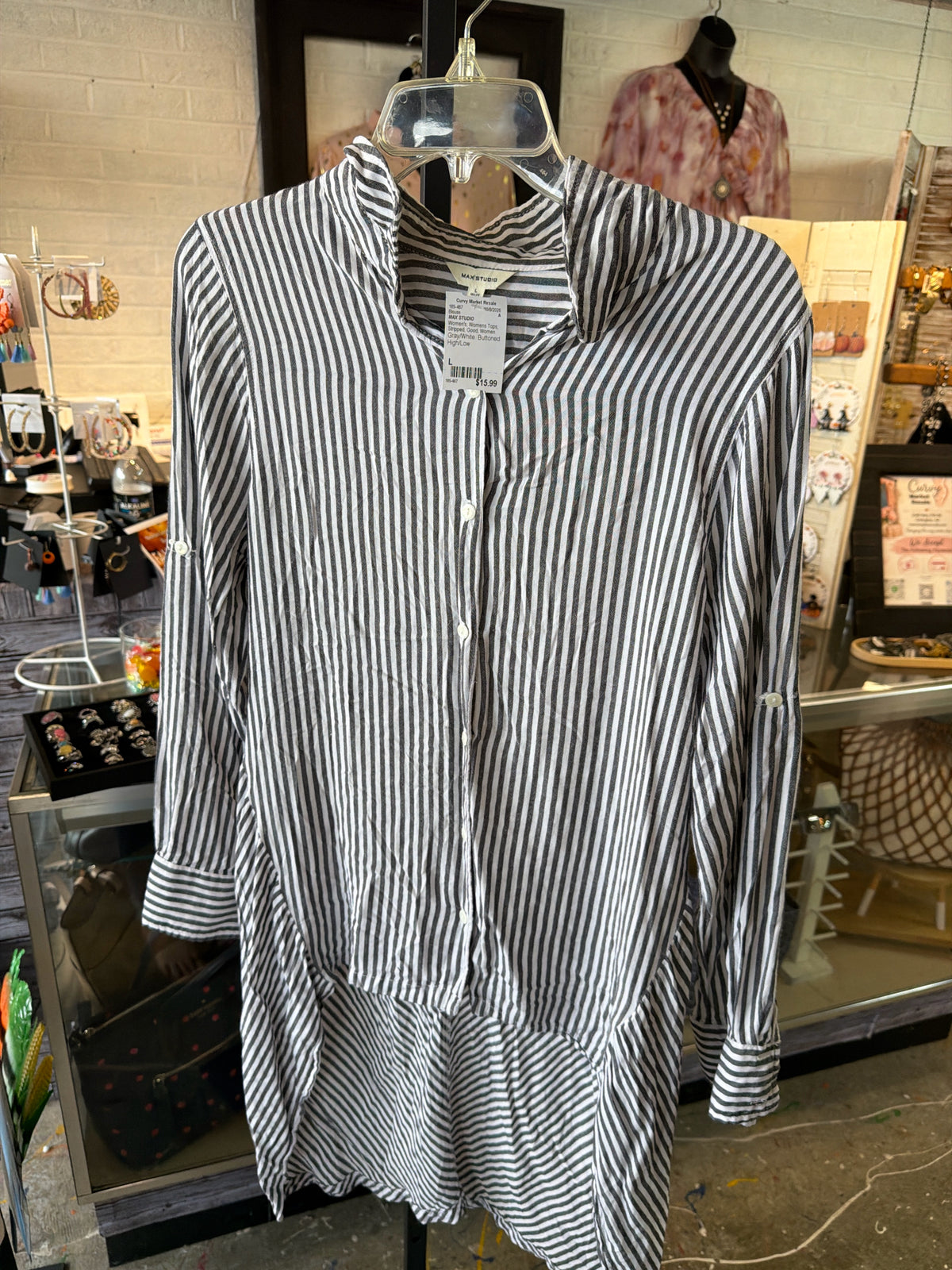 MAX STUDIO Womens Tops Size L Blouse