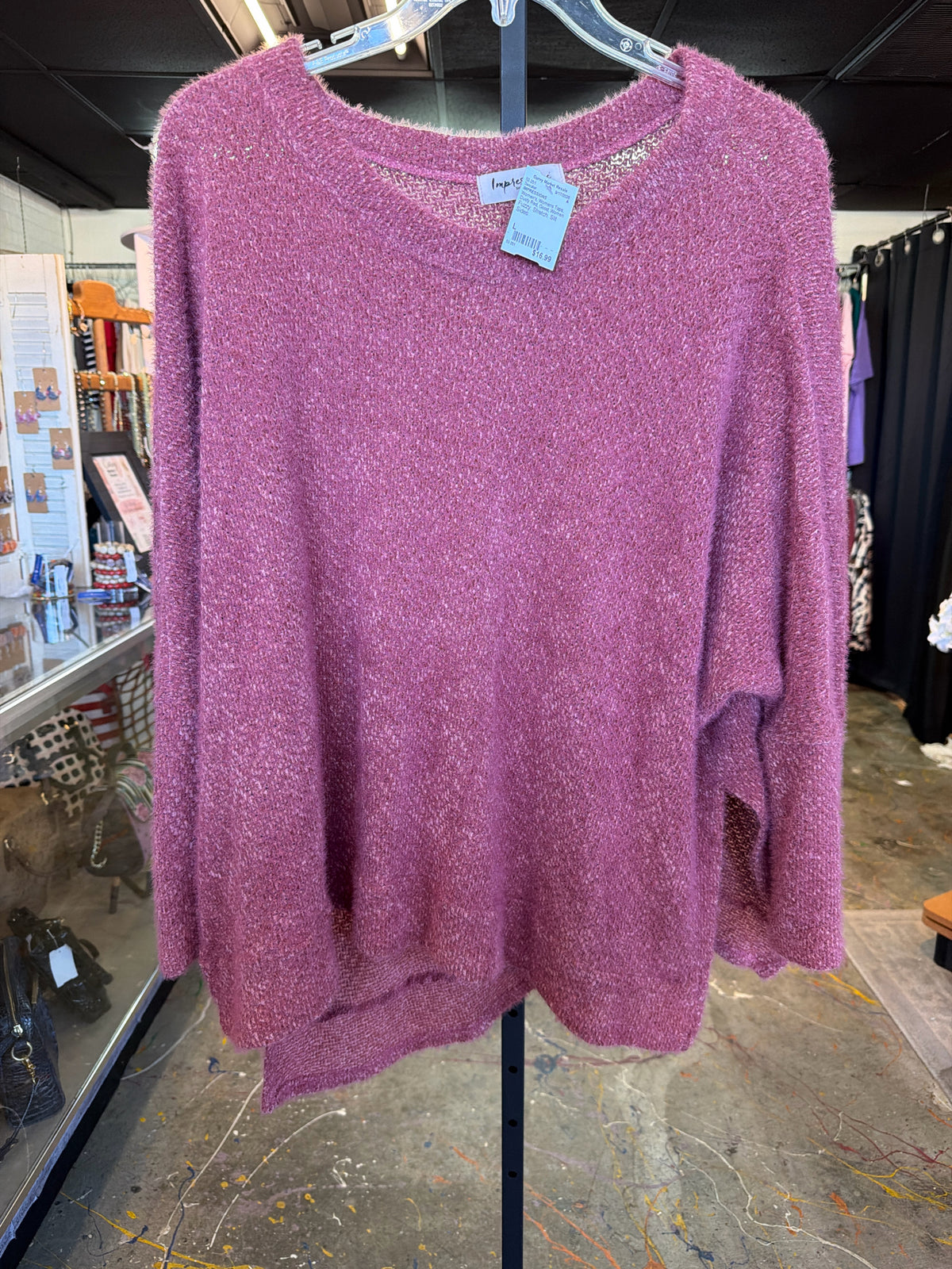 IMPRESSIONS Womens Tops Size L Sweater