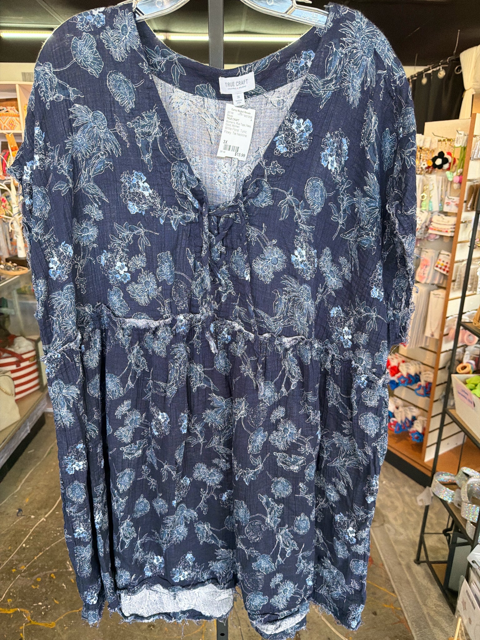 TRUE CRAFT Plus Tops Size 3X Blouse