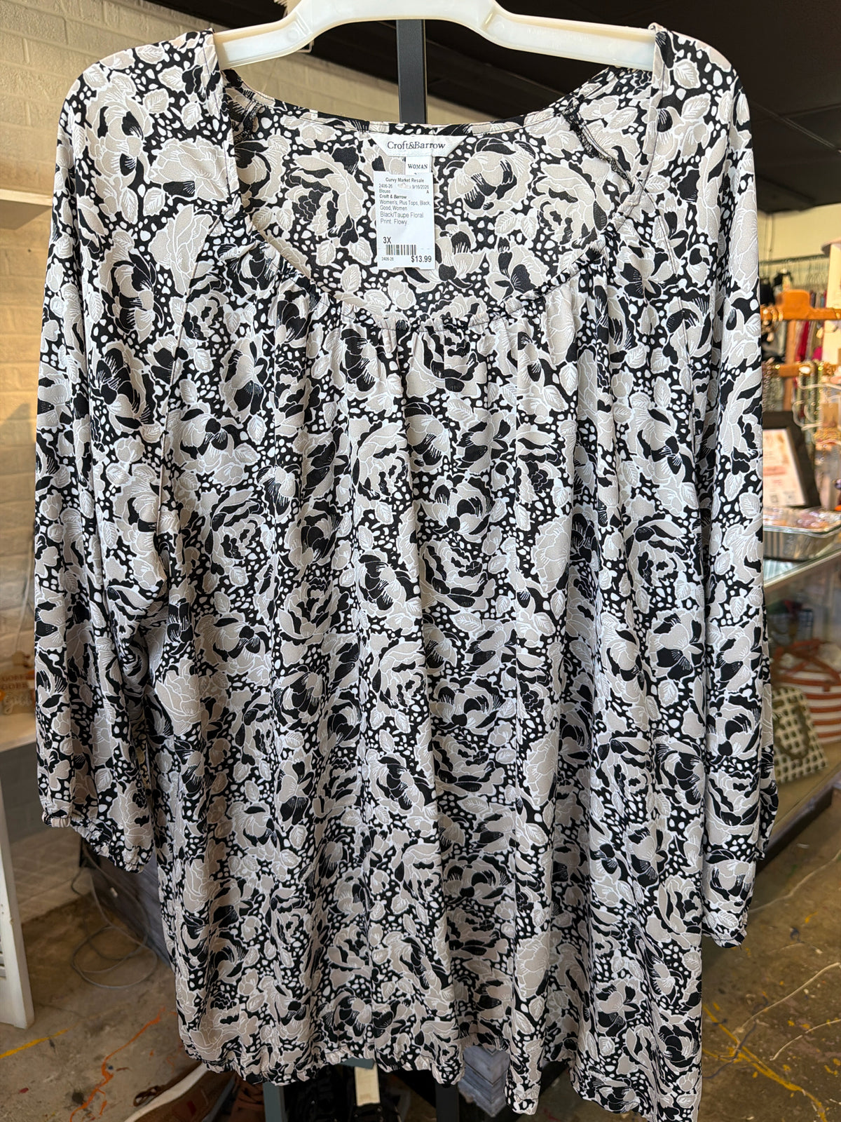 Croft & Barrow Plus Tops Size 3X Blouse