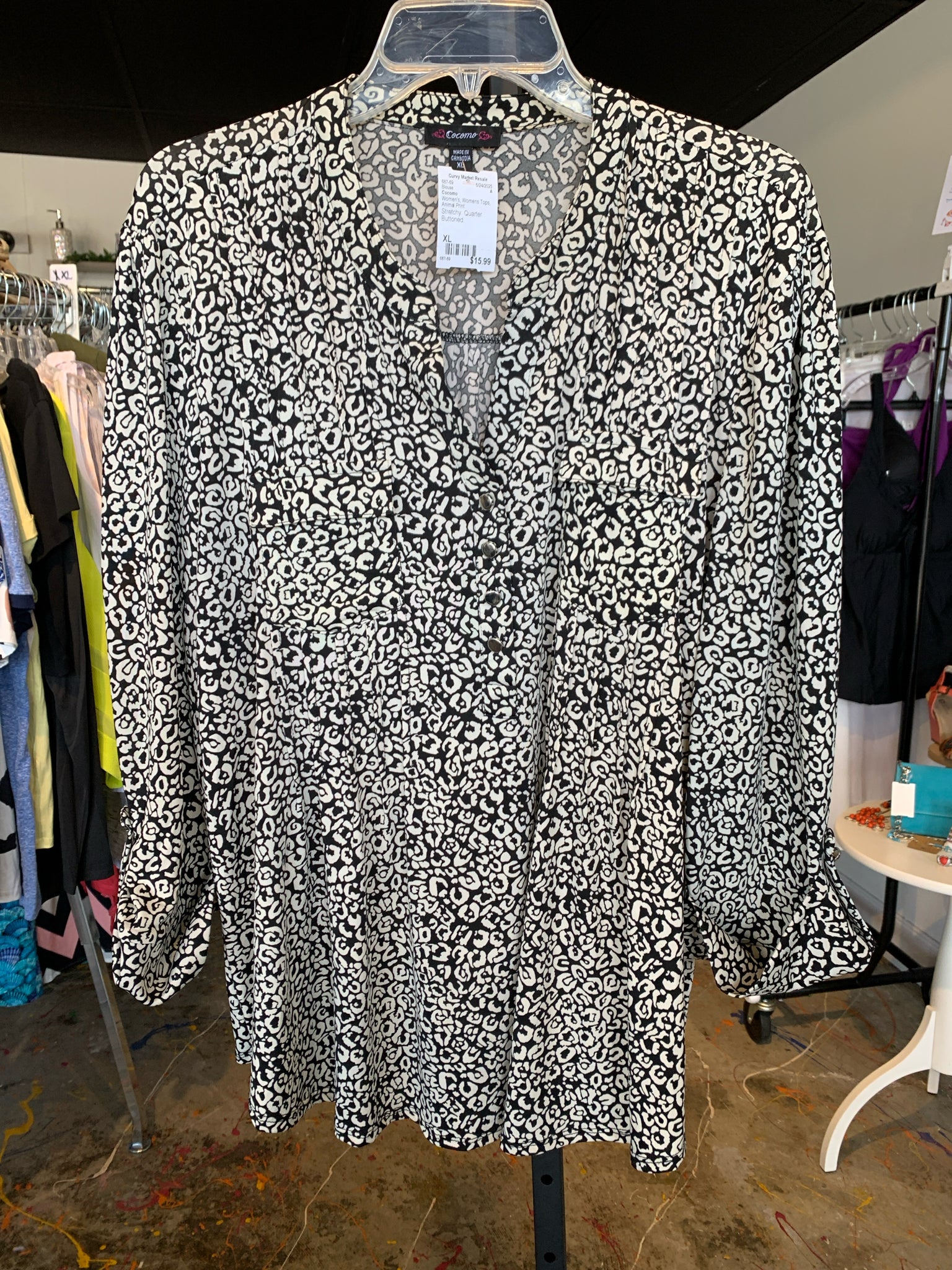 Cocomo Womens Tops Size XL Blouse