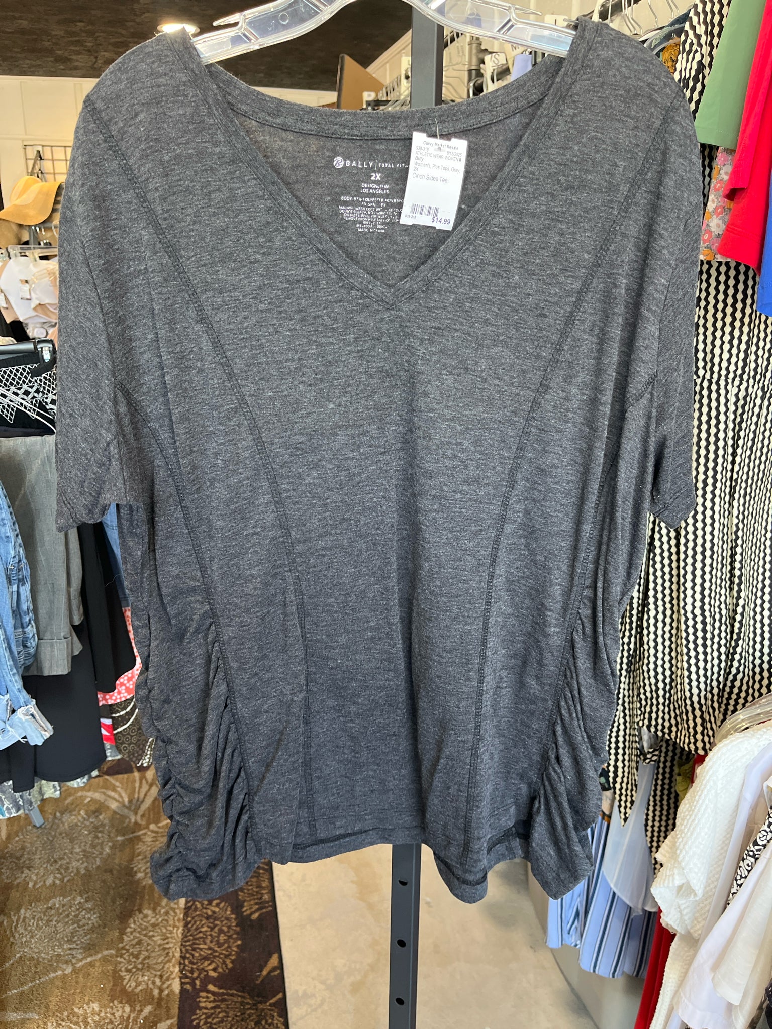 Bally Plus Tops 2X ATHLETIC WEAR-WOMEN'S