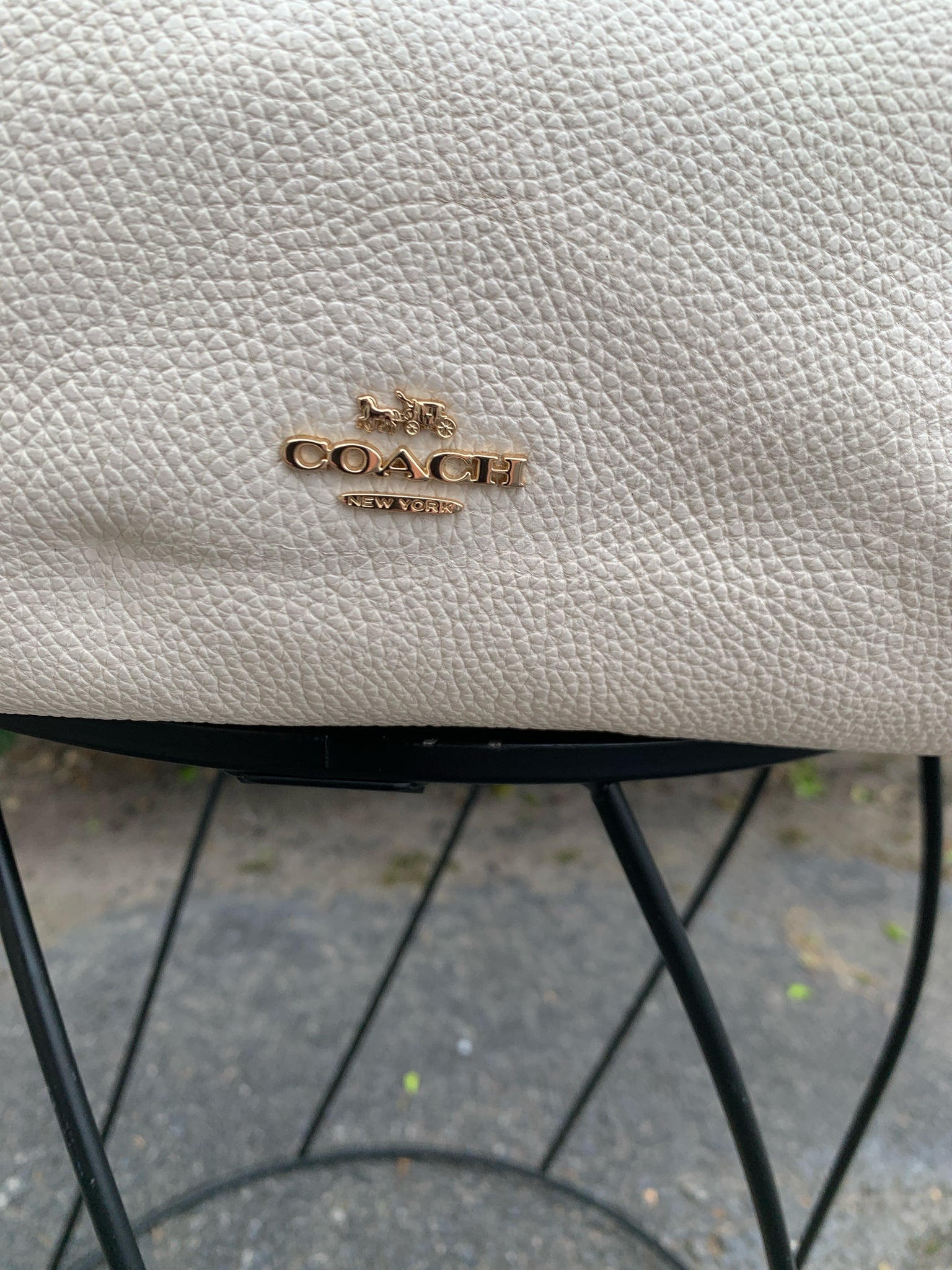 Coach White Purse