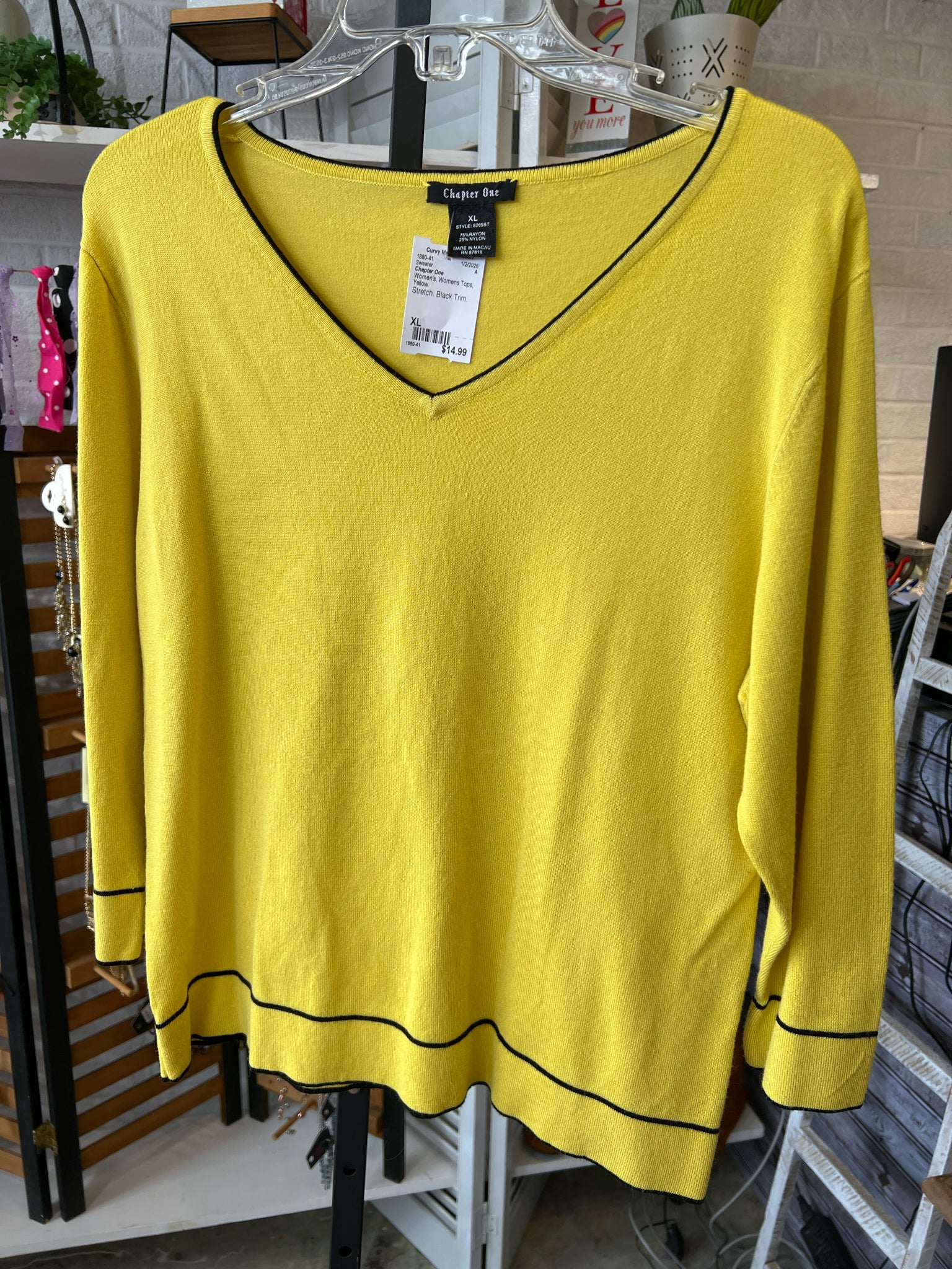 Chapter One Womens Tops Size XL Sweater