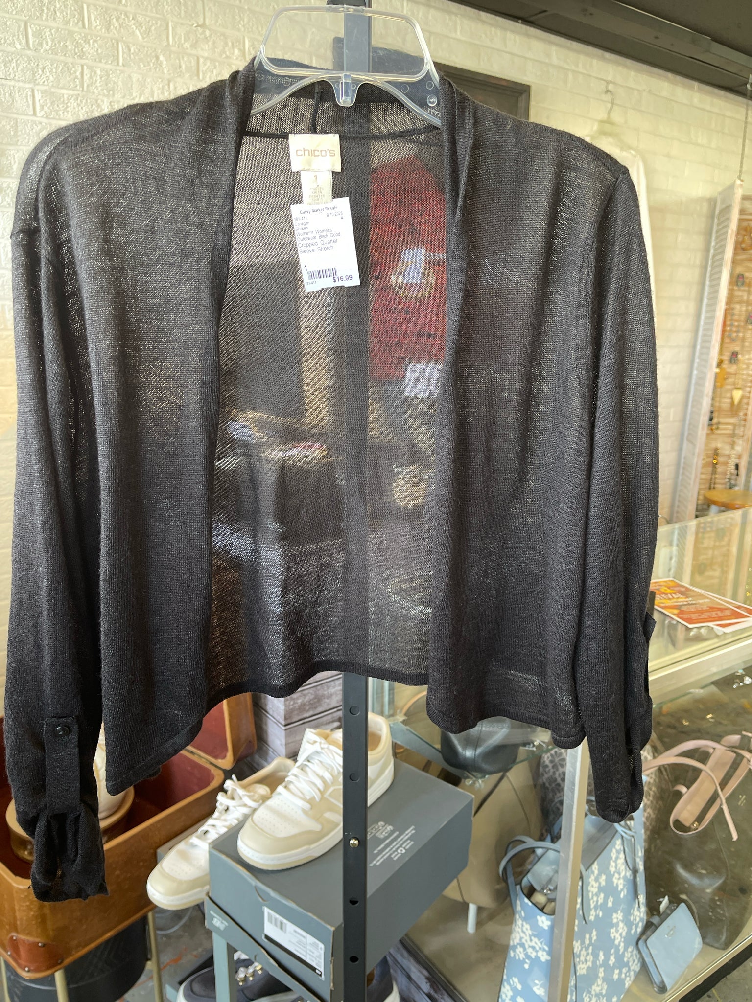 Chicos Womens Outerwear Size 1 Cardigan