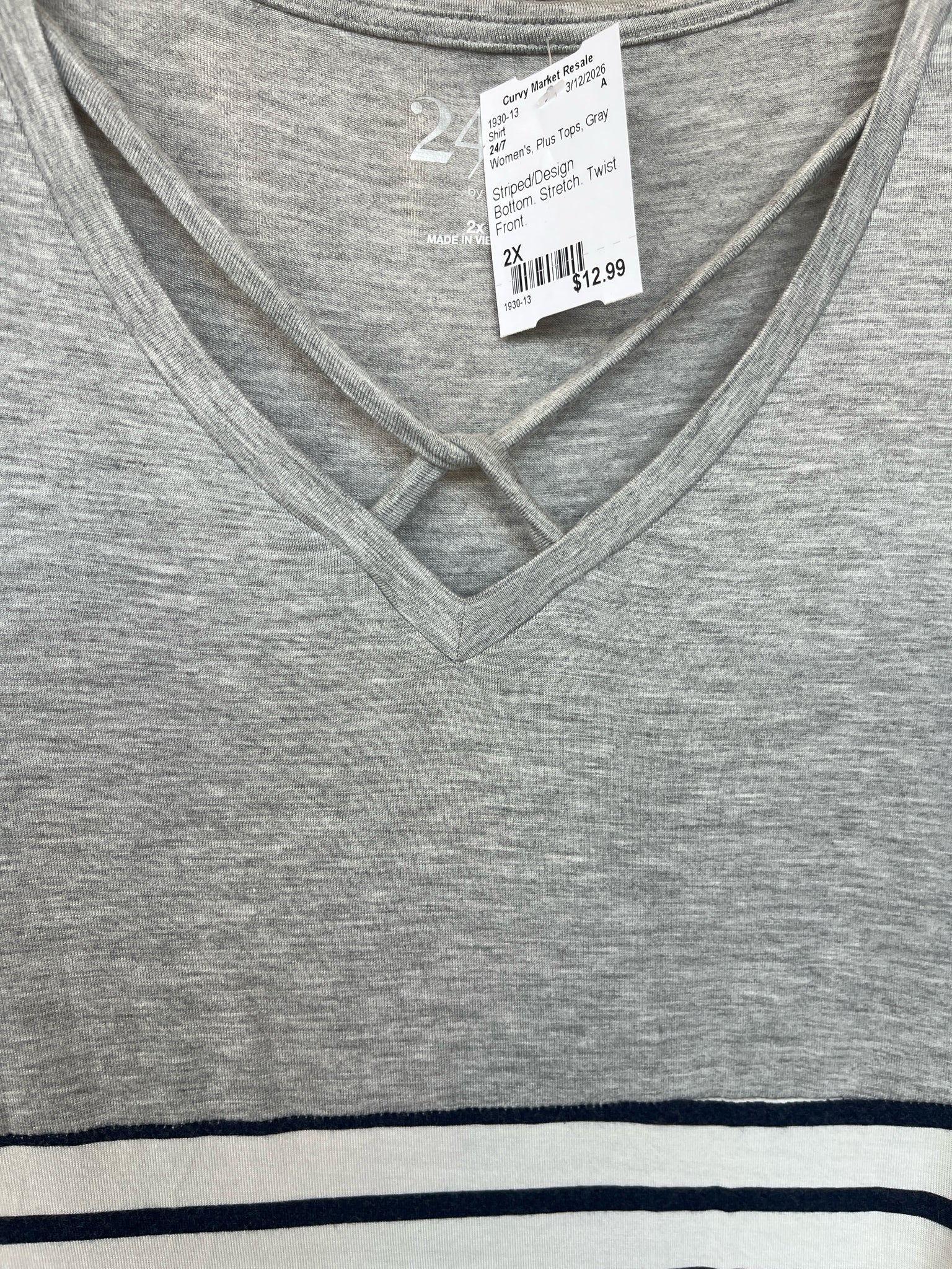 24/7 Plus Tops Size 2X Shirt