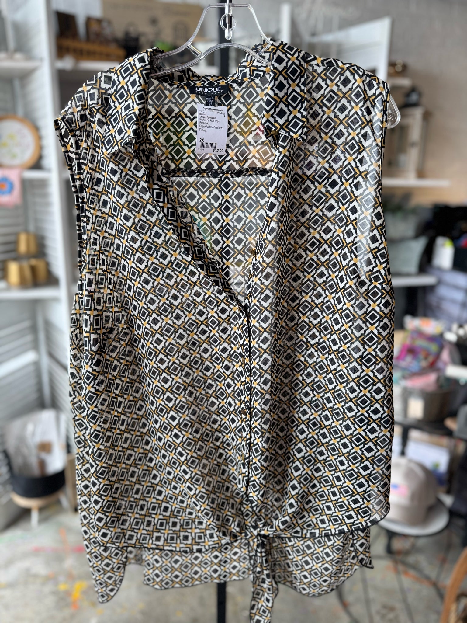 Unique Spectrum Plus Tops Size 2X Blouse