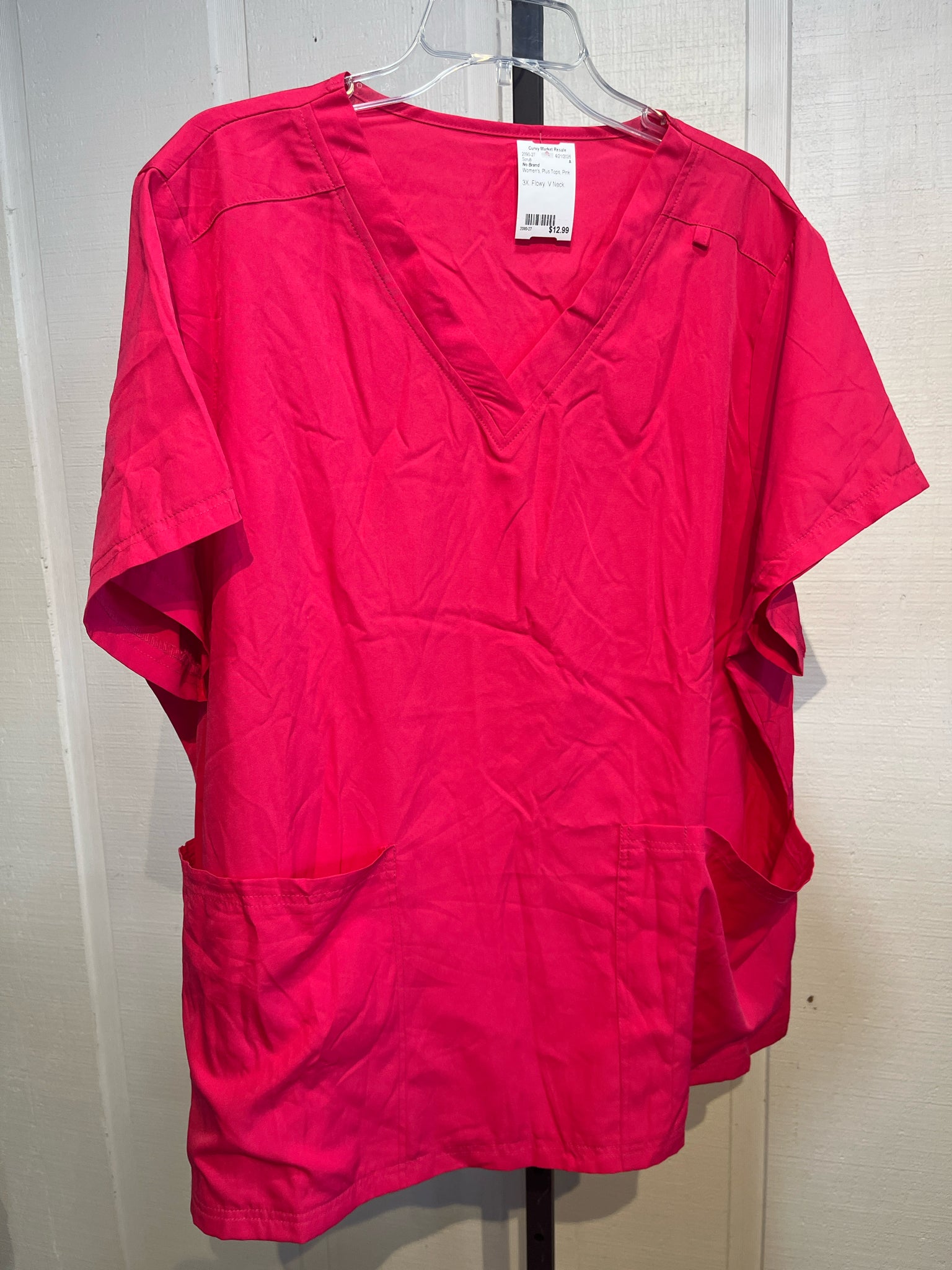 No Brand Plus Tops Scrub
