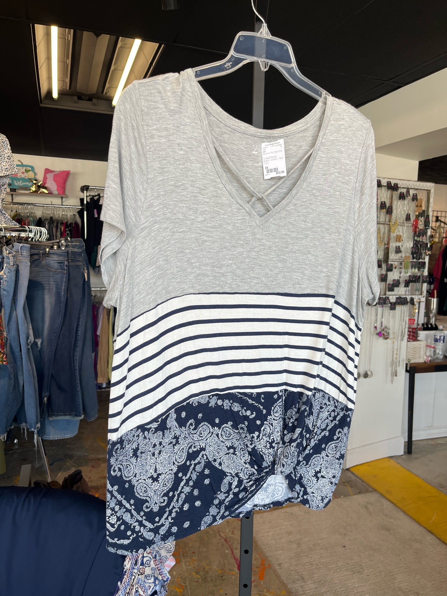 24/7 Plus Tops Size 2X Shirt