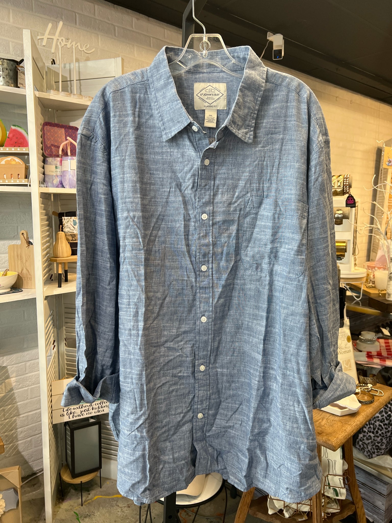 ST JOHN BAY Men's Size 2x Mens Clothing Shirt