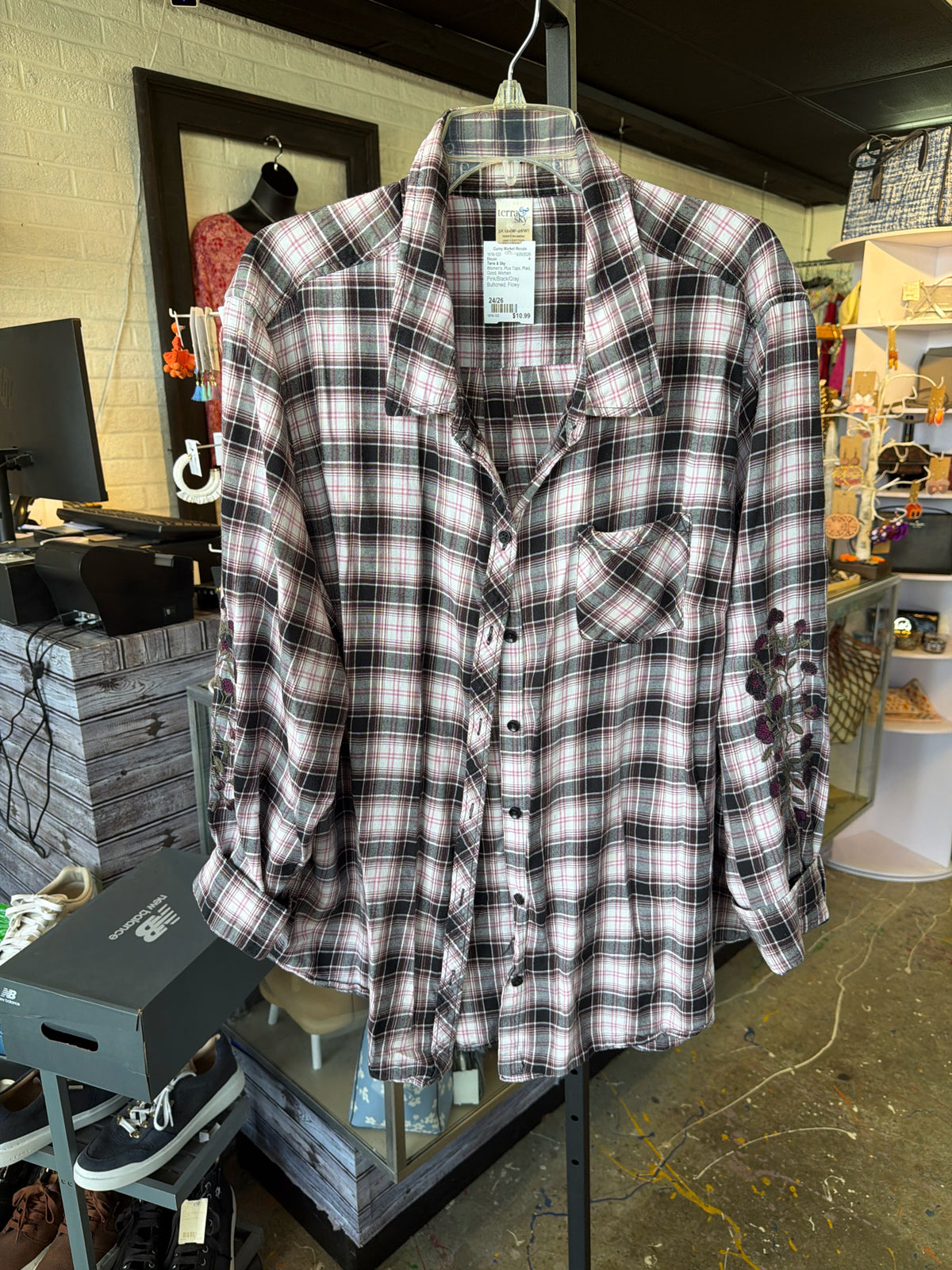 Terra & Sky Plus Tops Size 24/26 Blouse