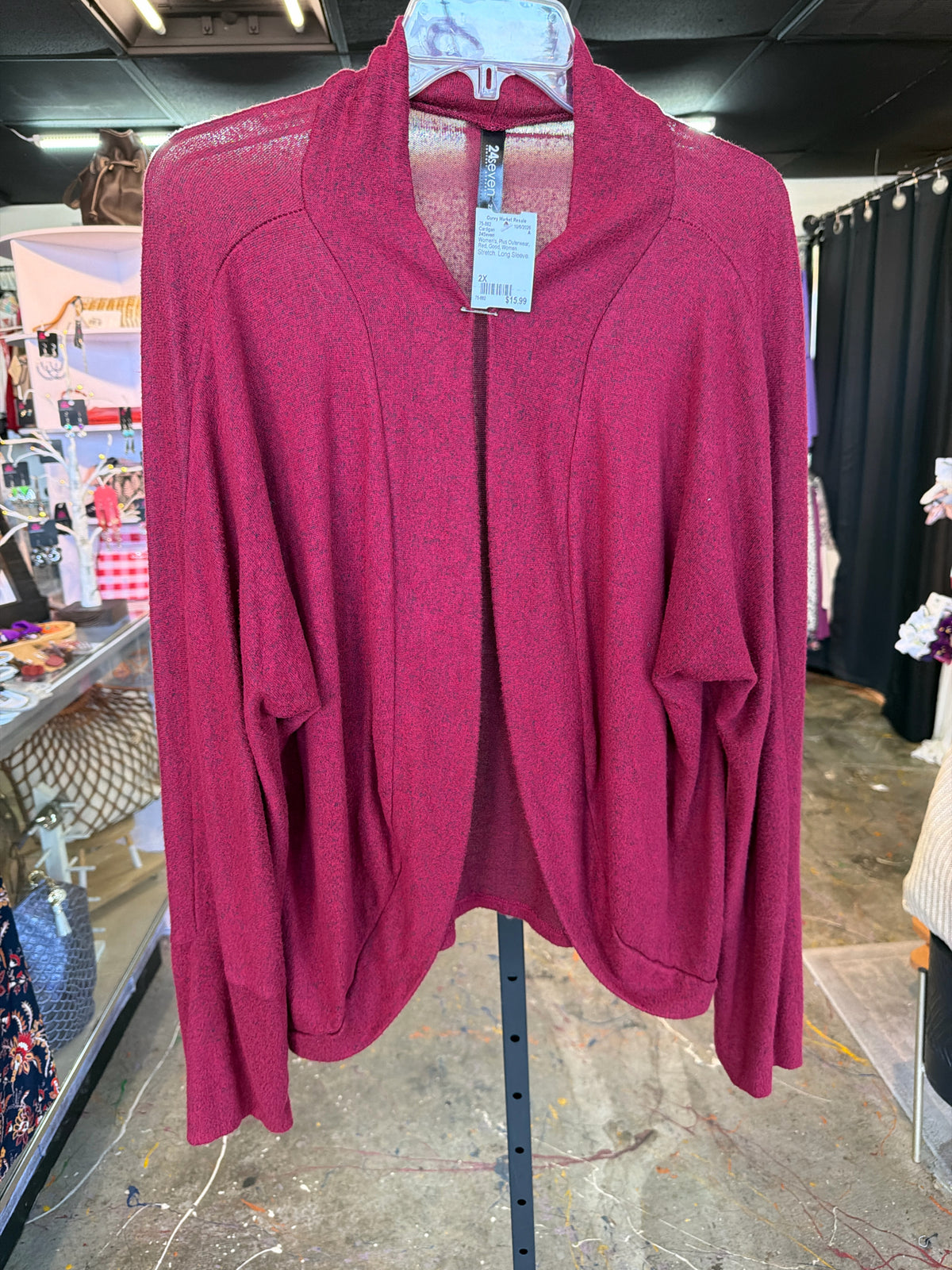 24Seven Plus Outerwear Size 2X Cardigan