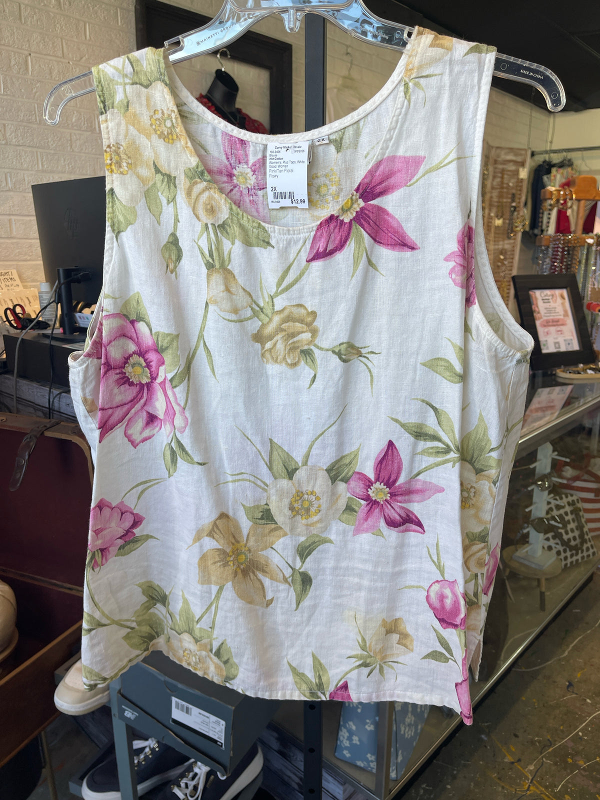 Hot Cotton Plus Tops Size 2X Blouse