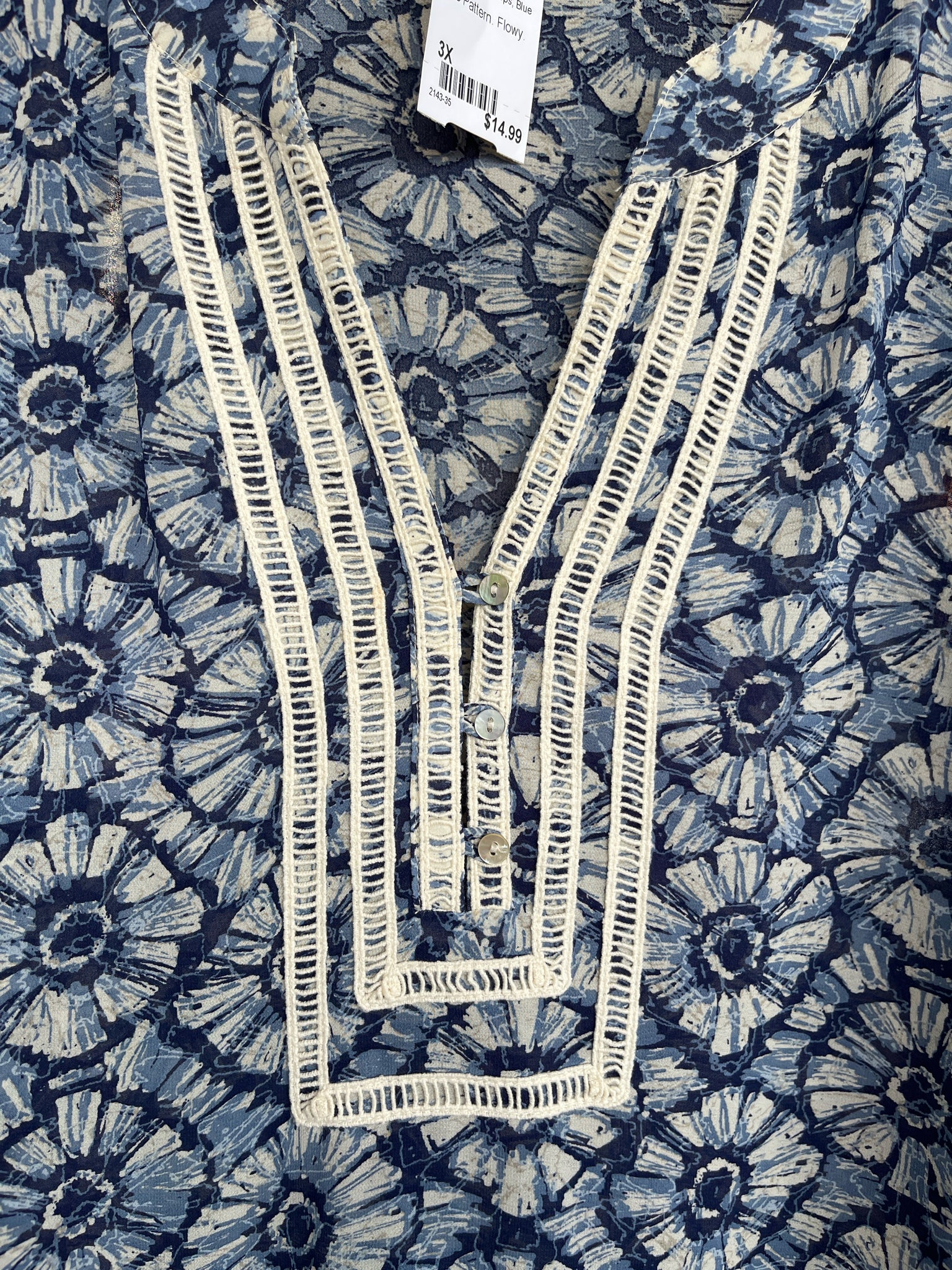 MULTIPLES Plus Tops Size 3X Blouse