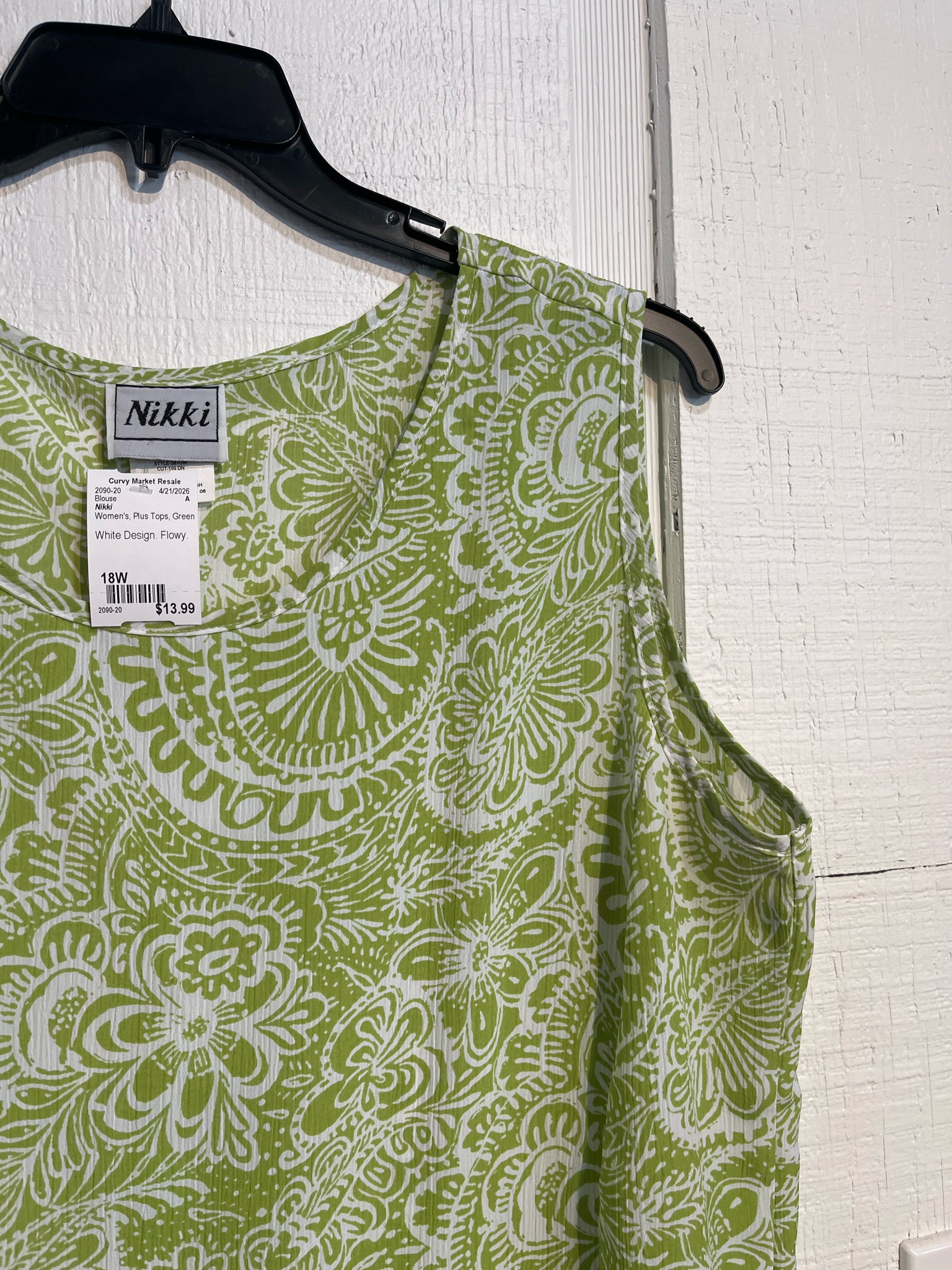 Nikki Plus Tops Size 18W Blouse