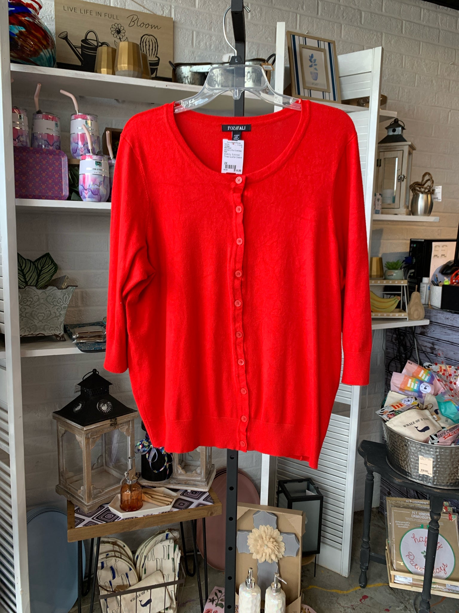 ROZ & ALI Plus Outerwear Size 2X Cardigan
