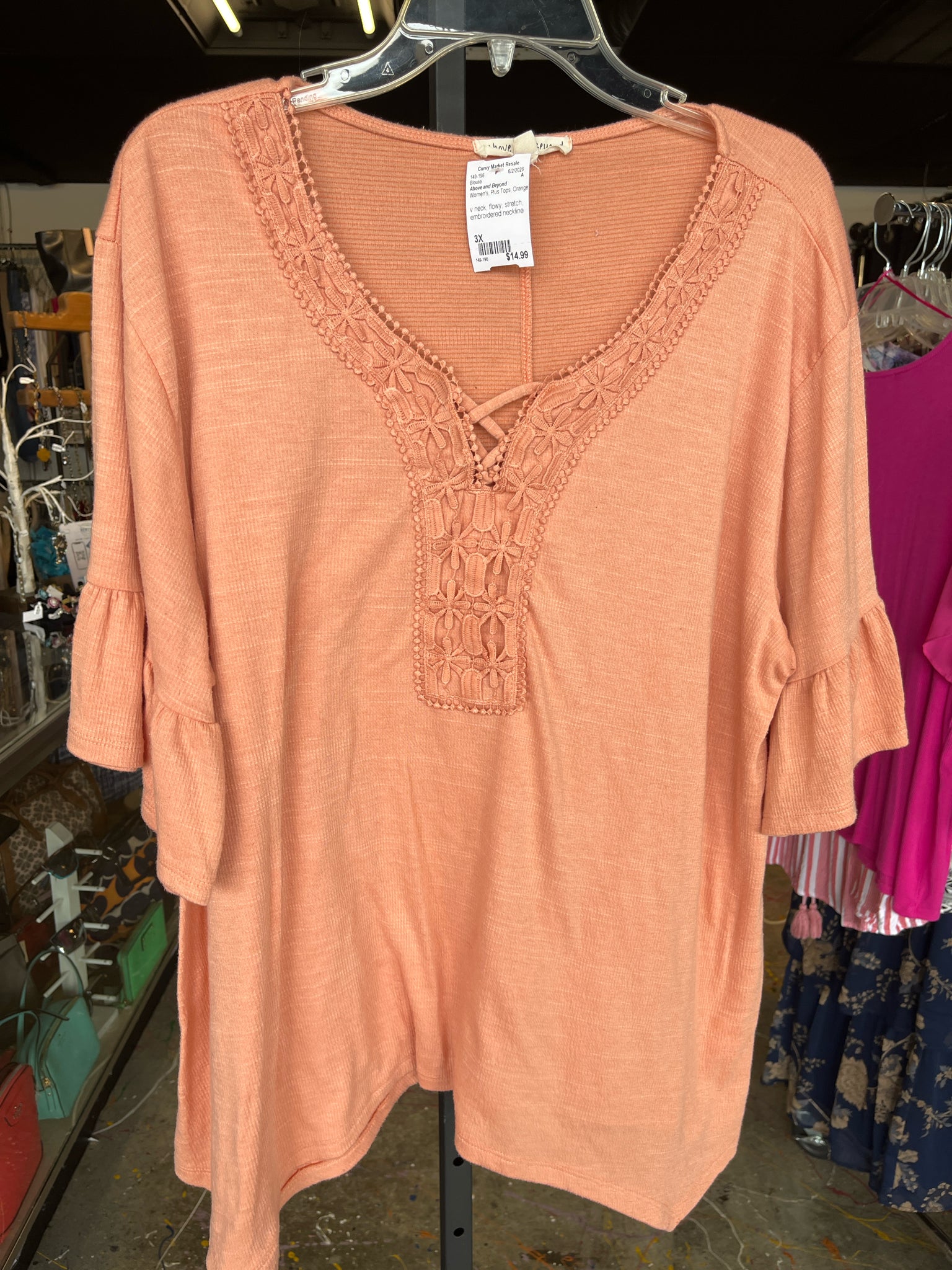 Above and Beyond Plus Tops Size 3X Blouse