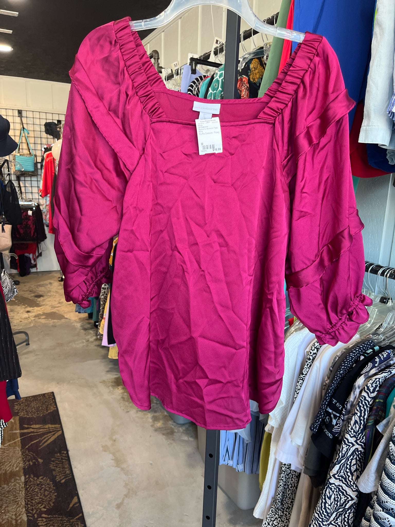 Liz Claiborne Womens Tops Size M Blouse