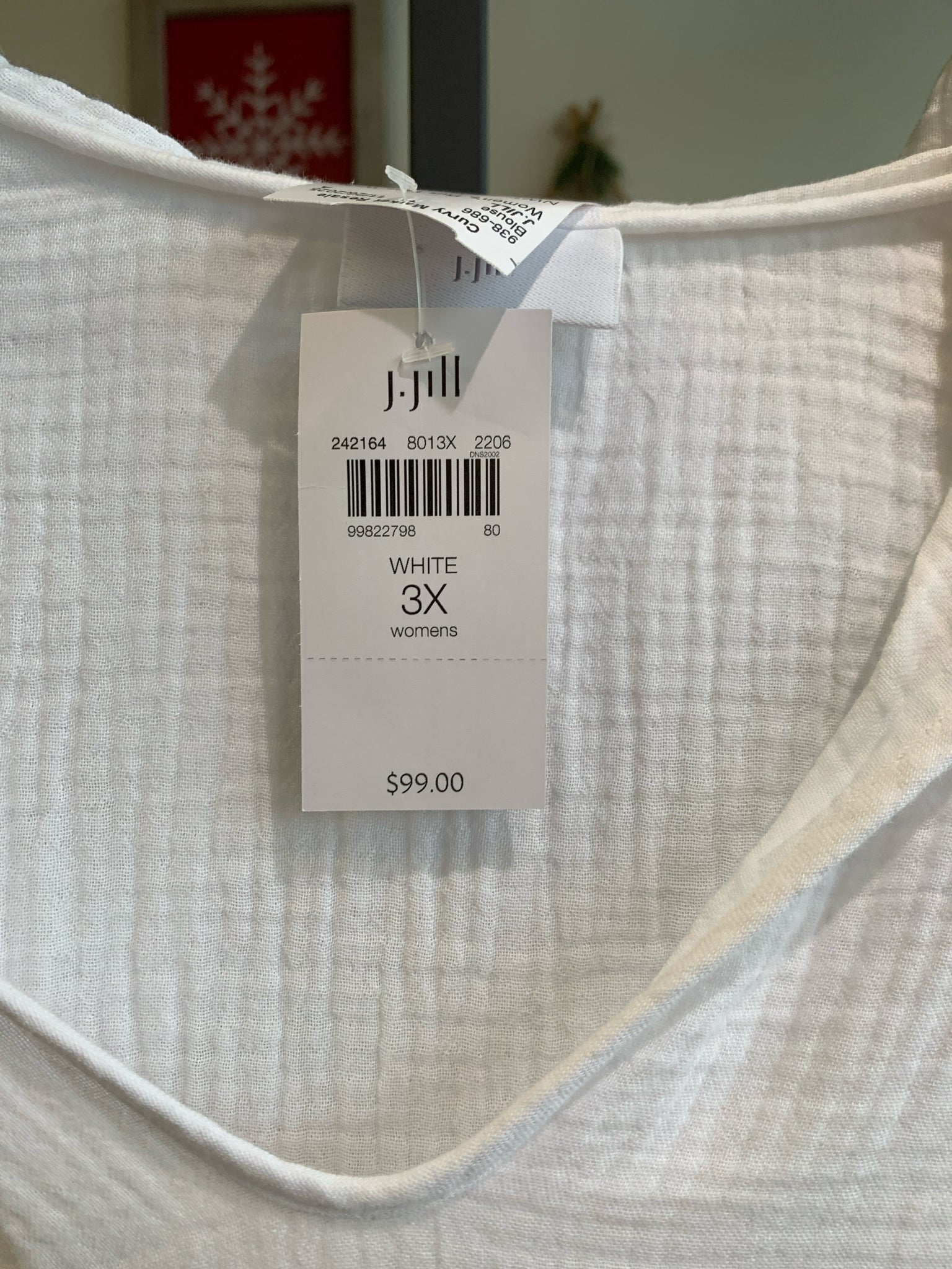 J.JILL Plus Tops Size 3X Blouse
