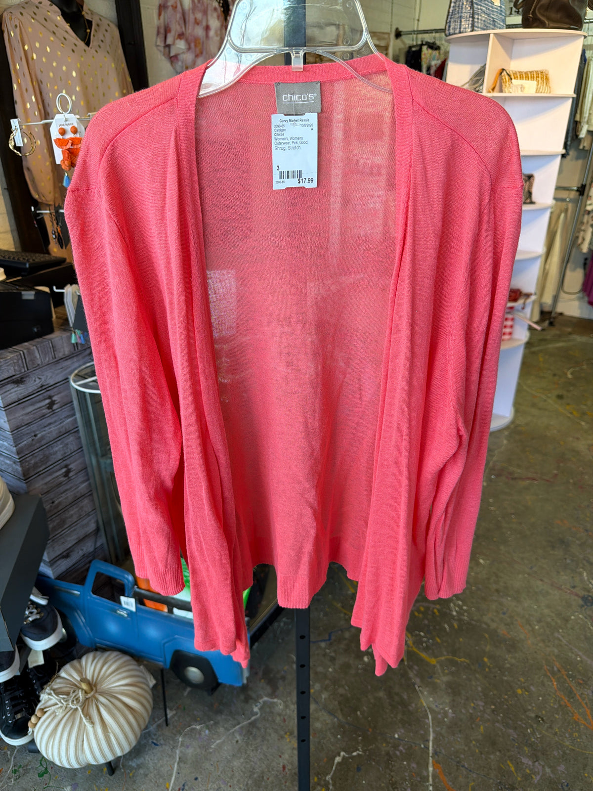 Chicos Womens Outerwear Size 3 Cardigan
