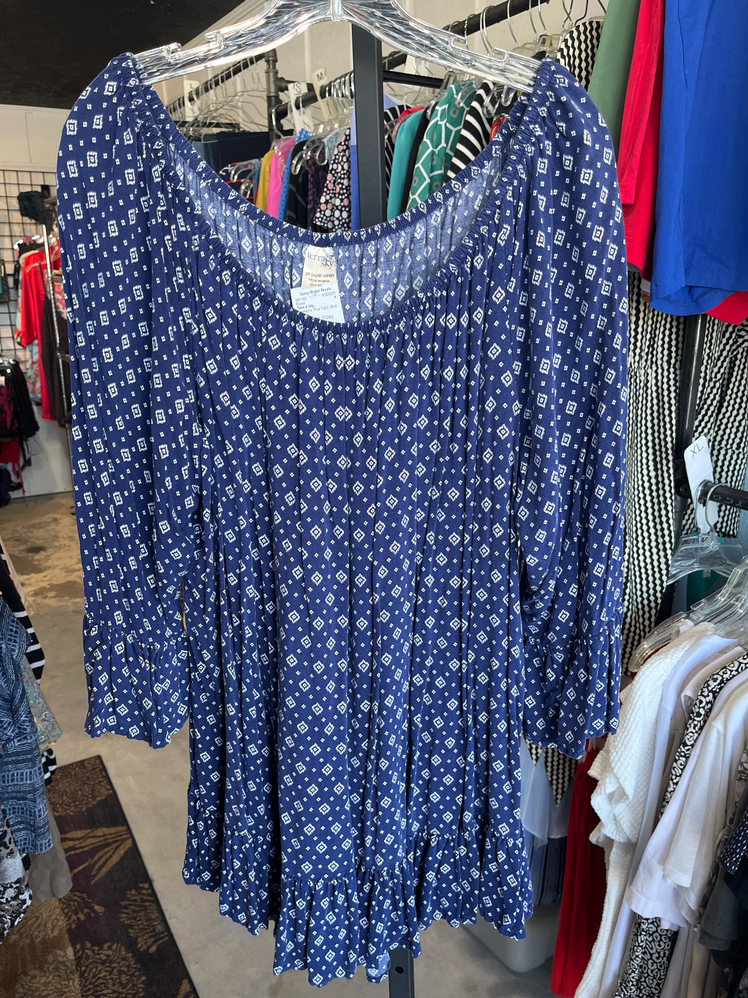 Terra & Sky Plus Tops Size 24/26 Blouse