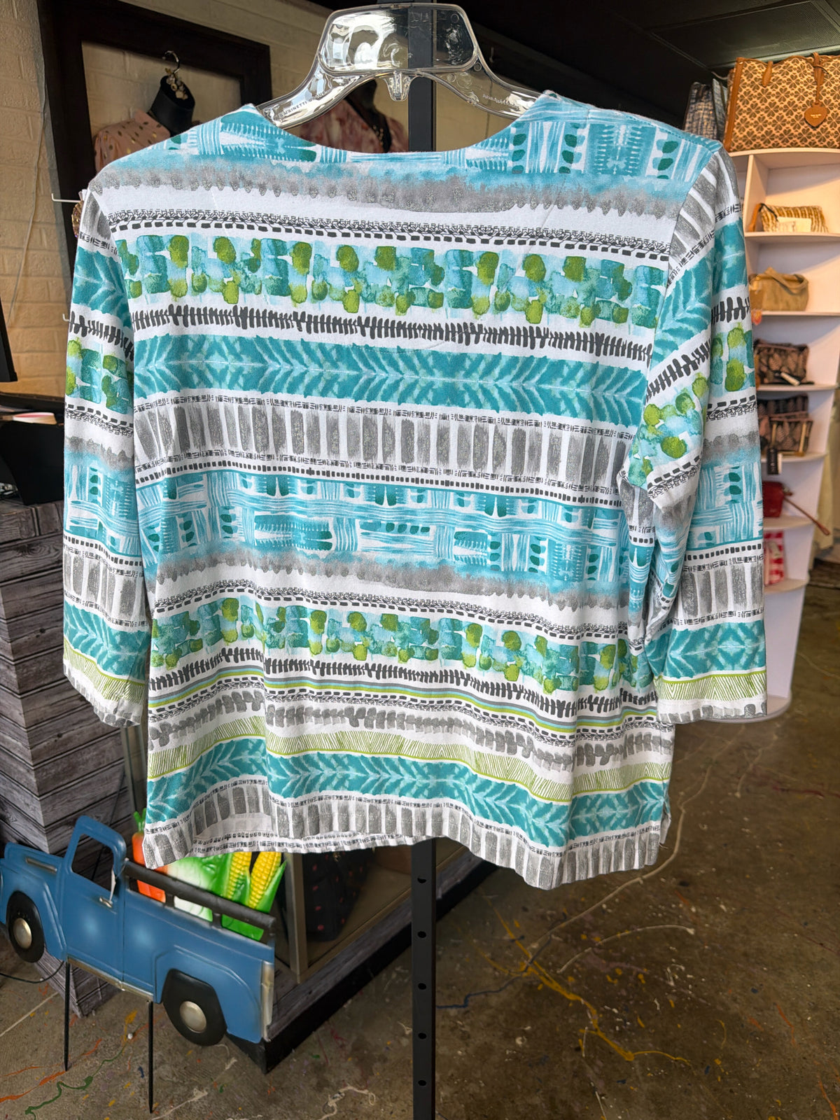 Alfred Dunner Womens Tops Size L Blouse