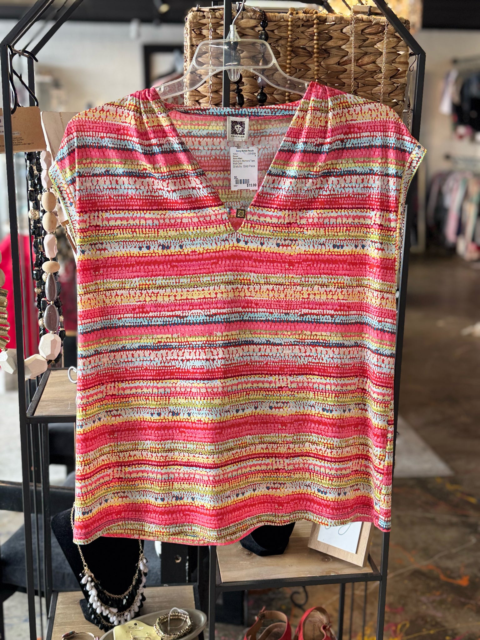 Anne Klein Womens Tops Size XL Blouse