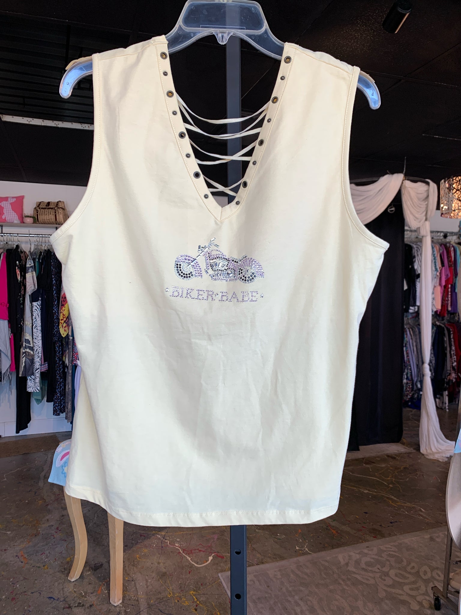 Biker Design Plus Tops Size 2X Shirt