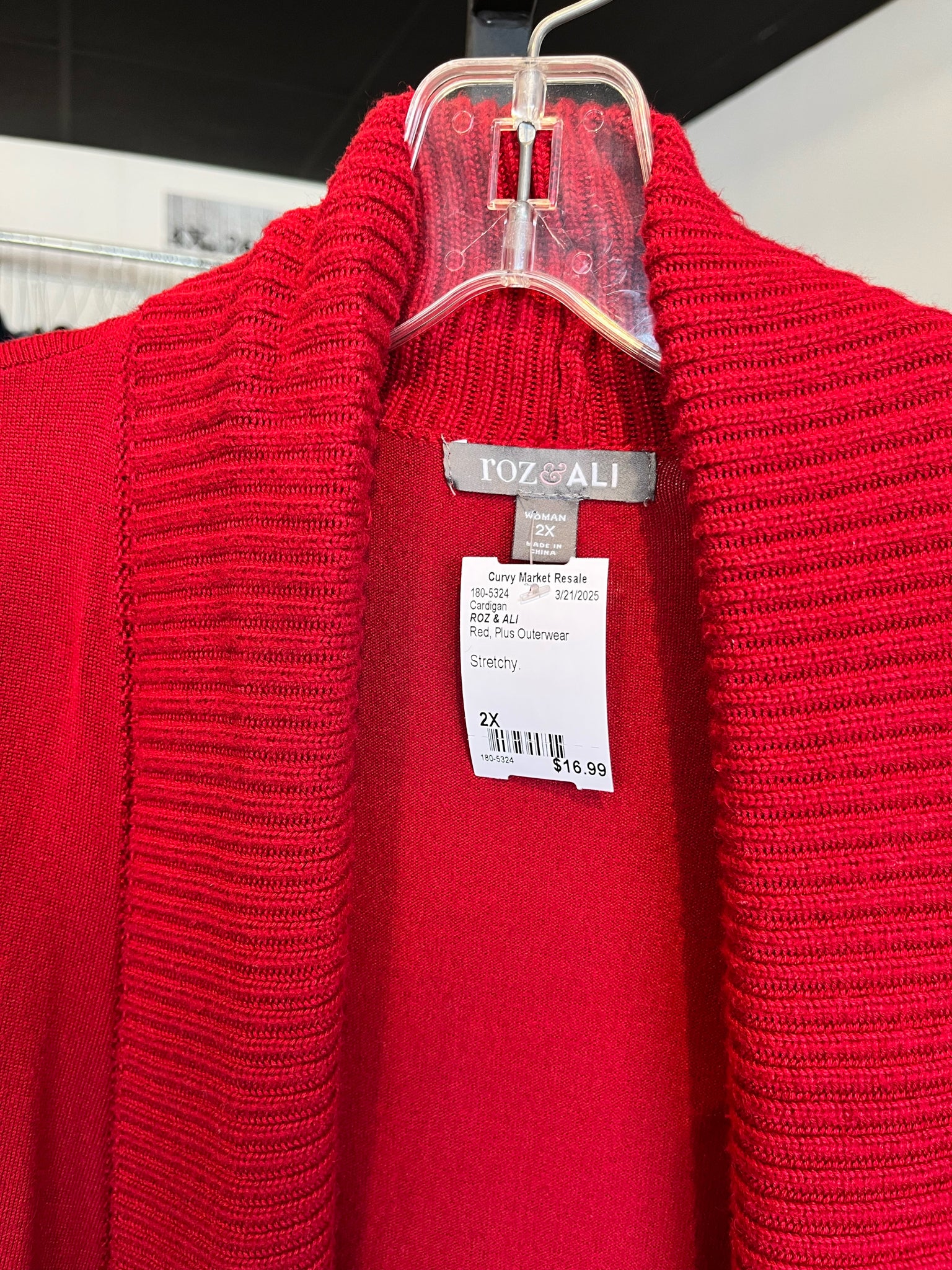 Size 2X ROZ & ALI Cardigan