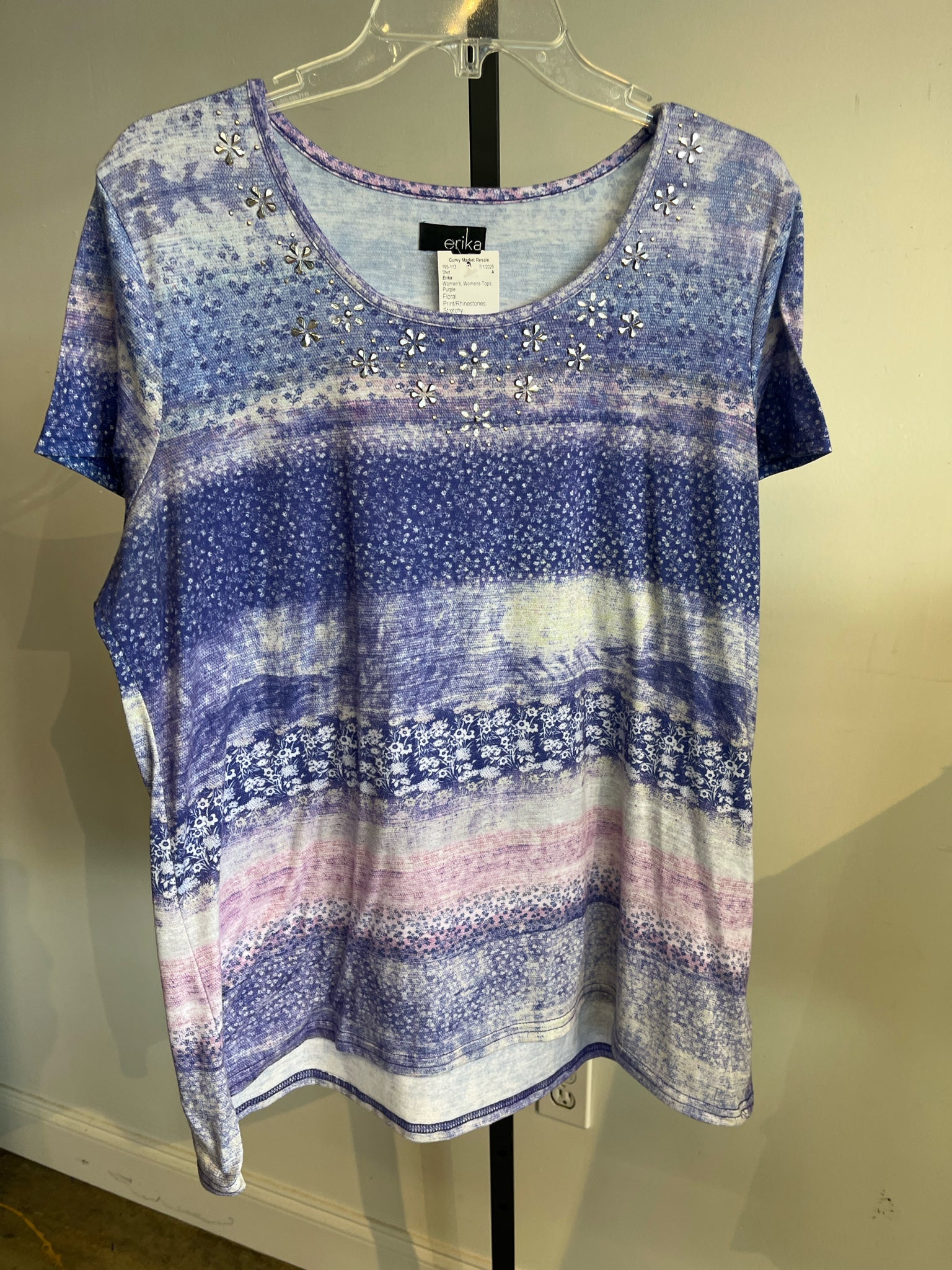 Erika Womens Tops Size L Shirt