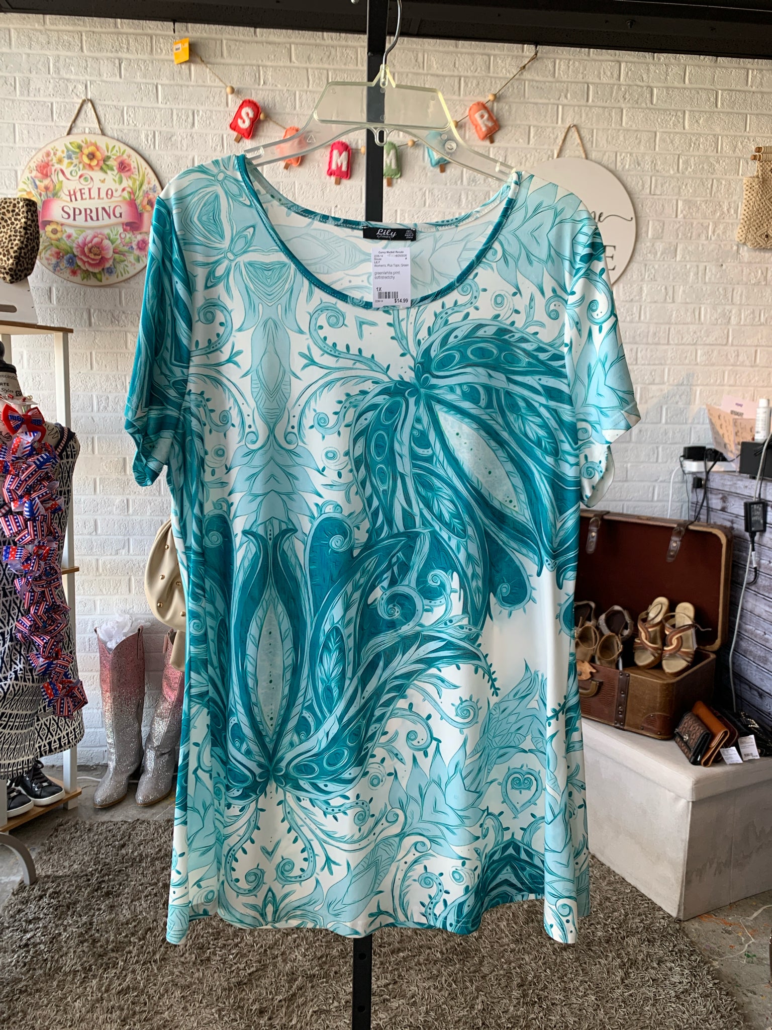 LILY Plus Tops Size 1X Blouse