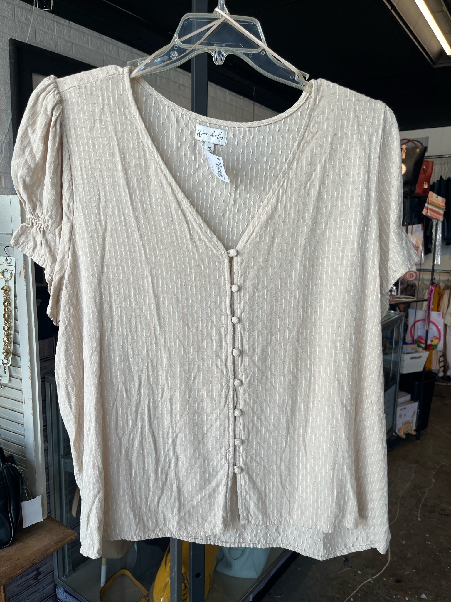 WONDERLY Plus Tops Size 2X Blouse